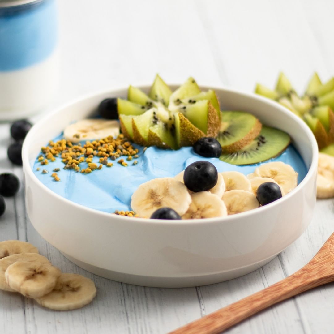 Blue Spirulina Yogurt Bowl