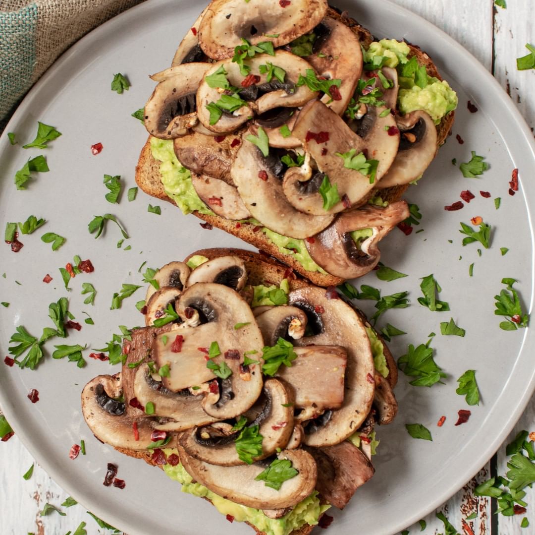 Mushroom Avocado Toast