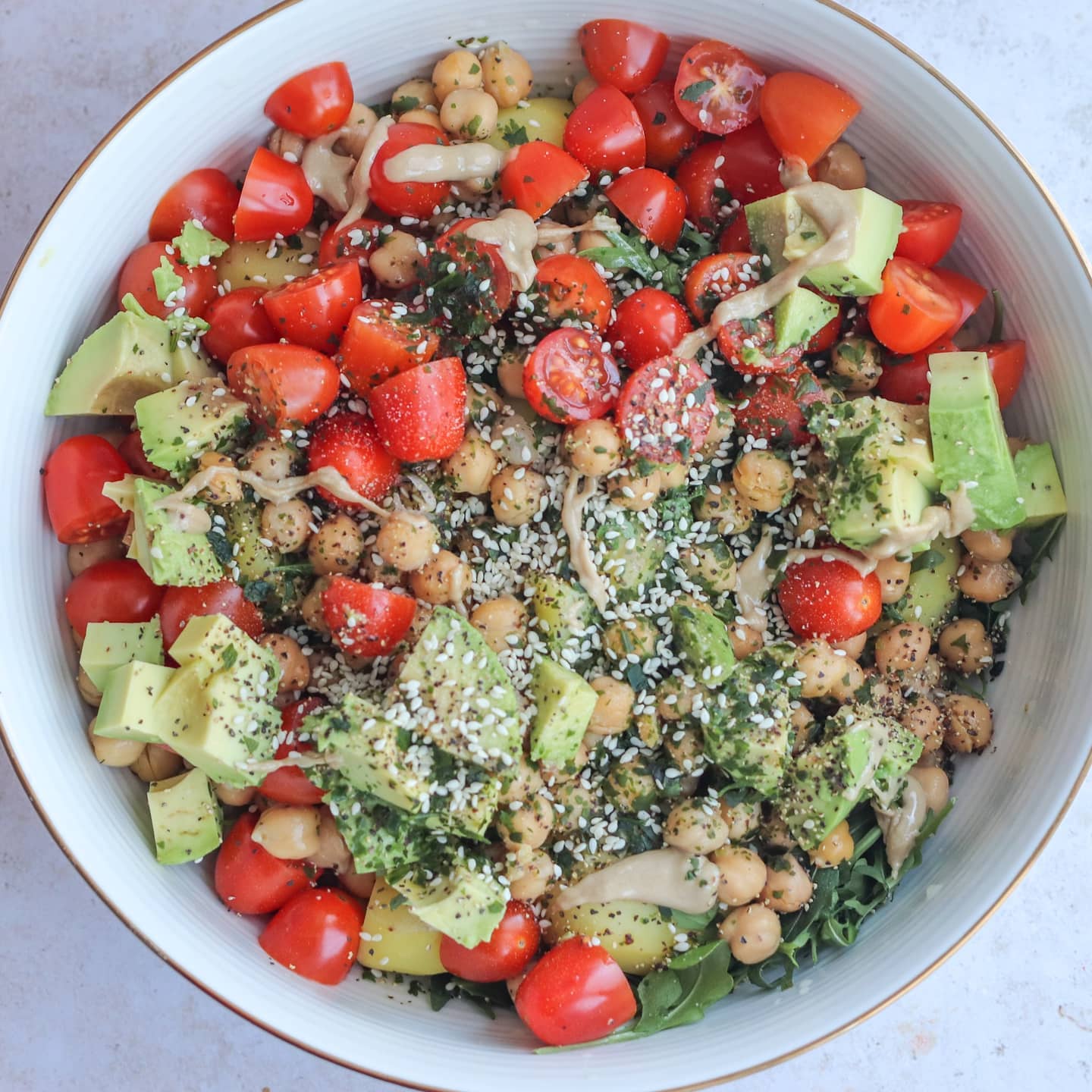 Vibrant Veggie-Packed Potato Salad