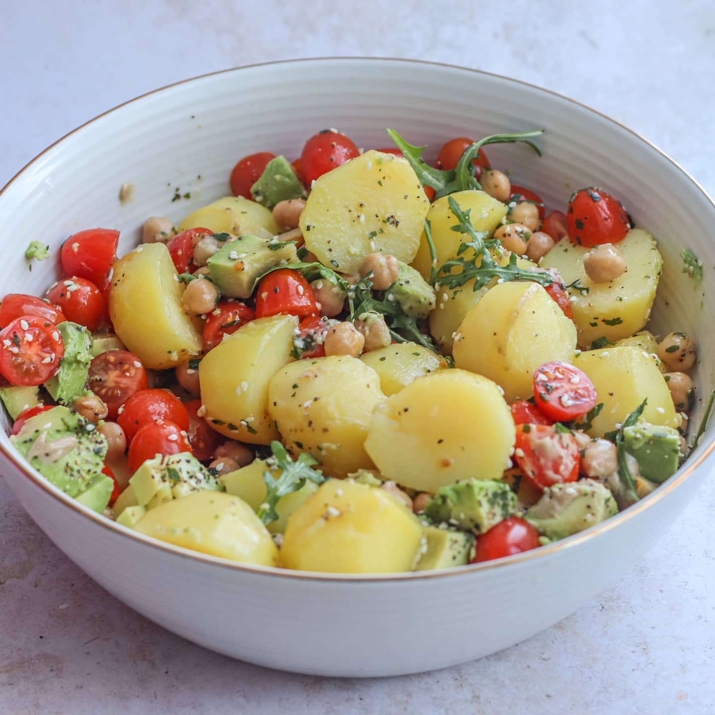 Vibrant Veggie-Packed Potato Salad