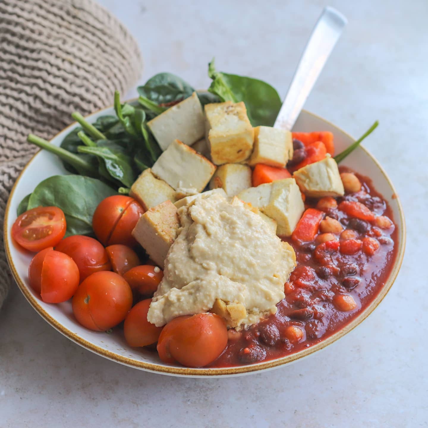 Hearty Three Bean Chili with Sweet Potato