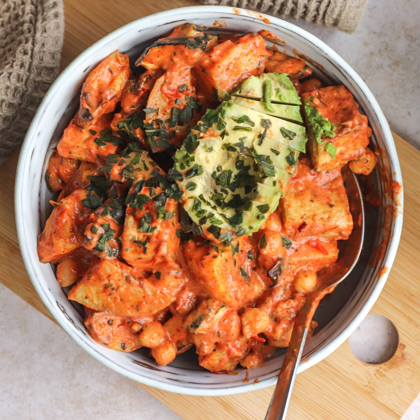 Creamy Roasted Bell Pepper and Tomato Sauce with Roasted Vegetables