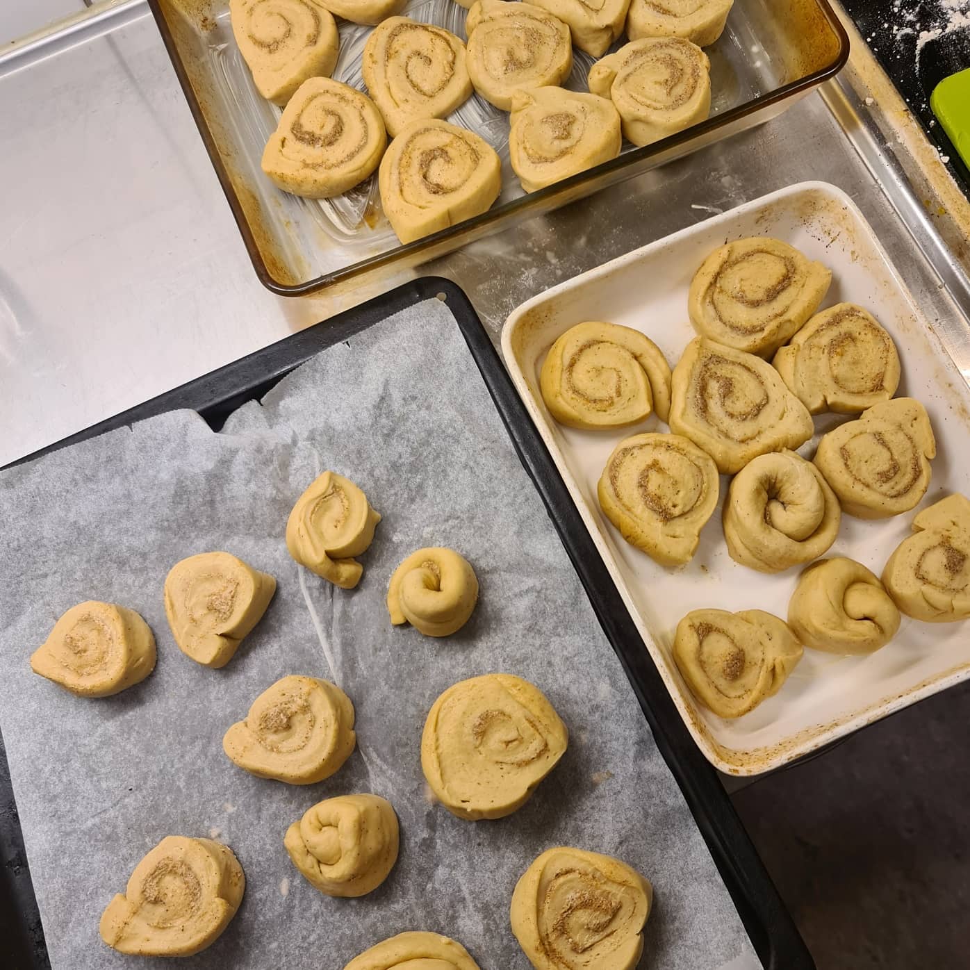 Homemade Cinnamon Buns with Cream Cheese Topping