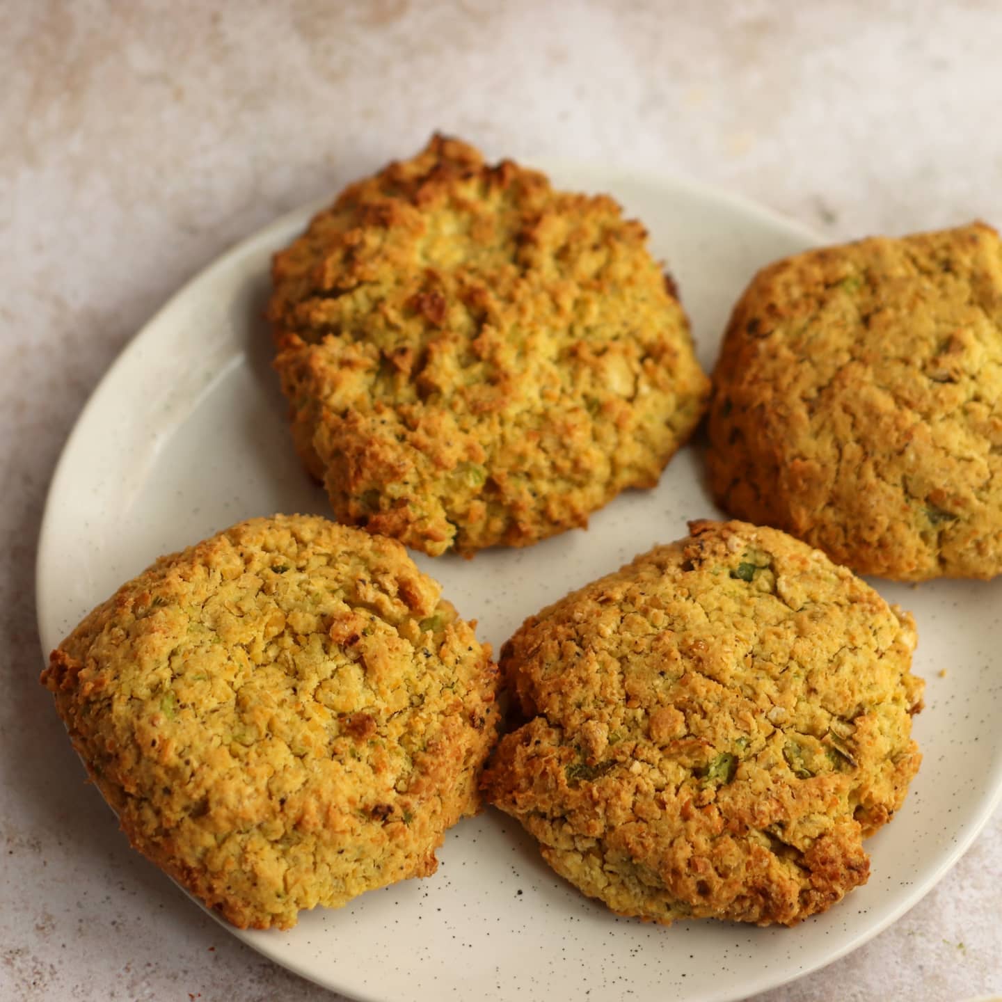 Chickpea Patties with Lentil Bulgur Salad and Hummus