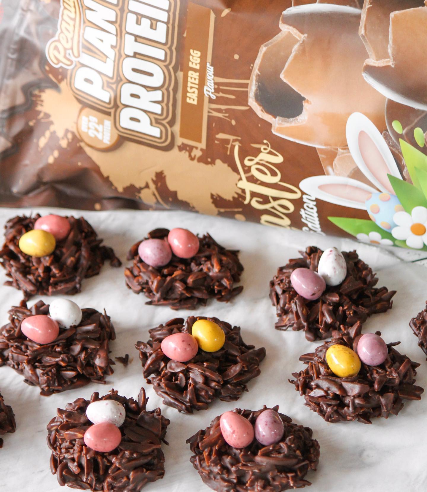 Easy Vegan Easter Nest Protein Treats 🐣