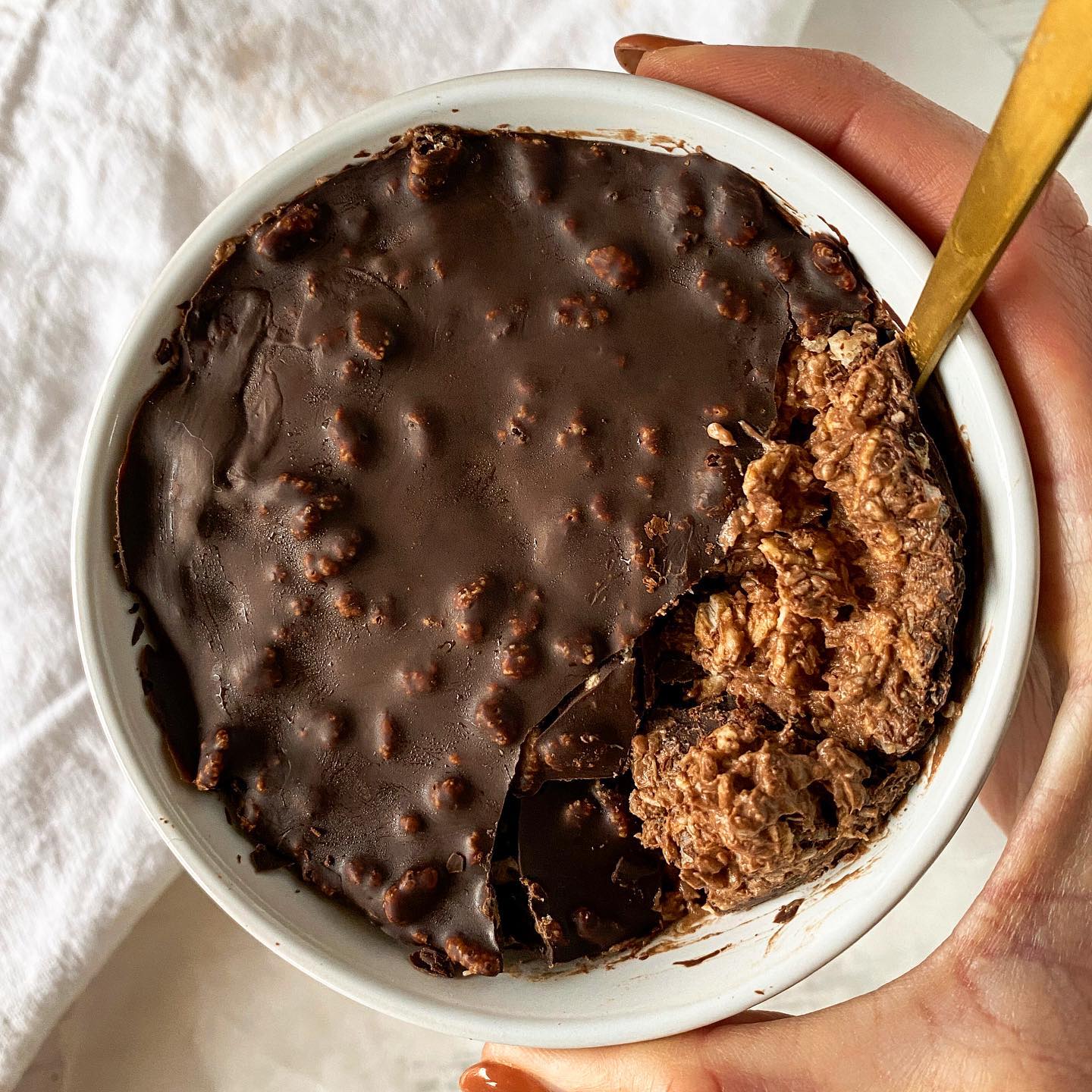 Chocolate Crackle Overnight Oats