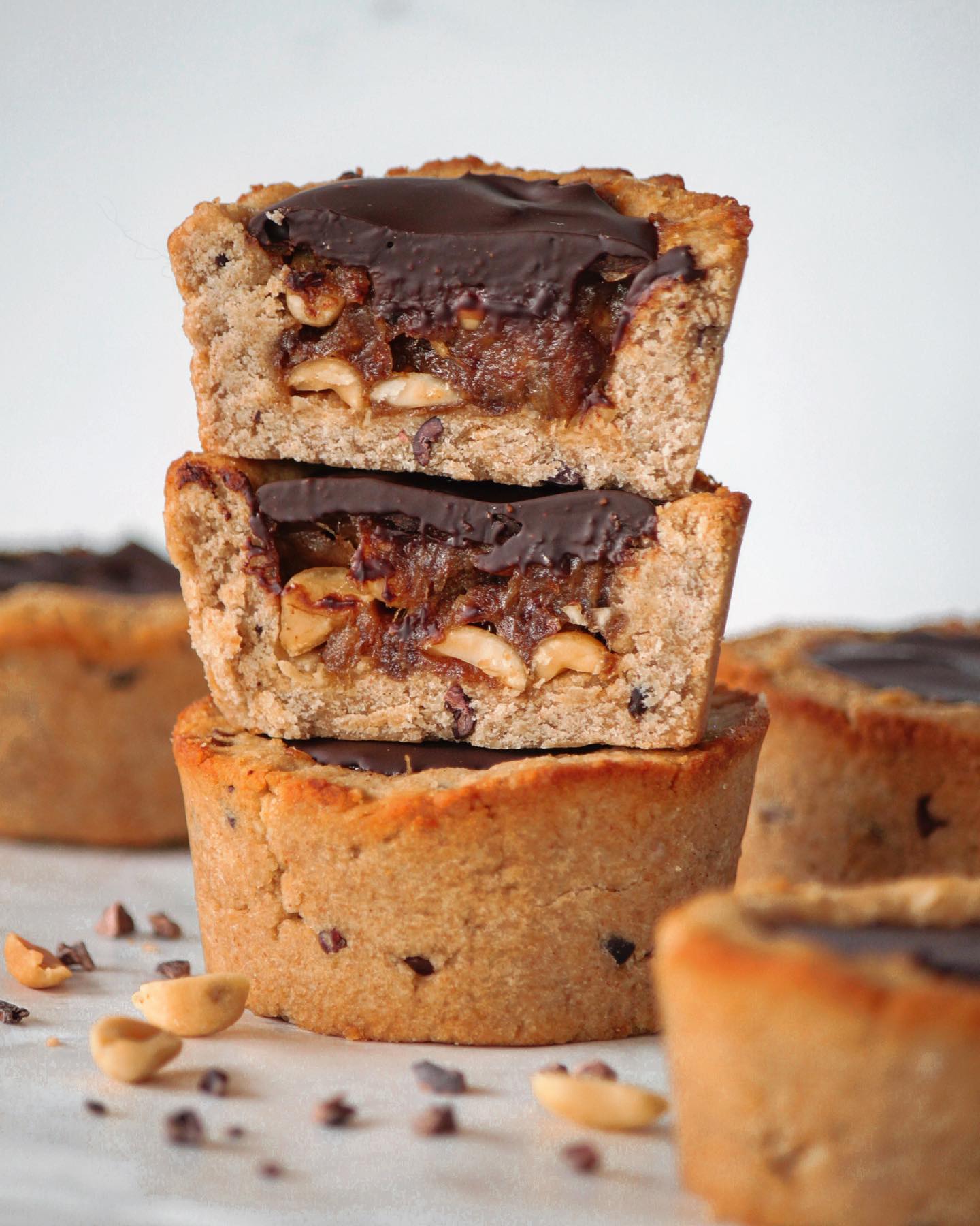 Decadent Snickers Cookie Cups