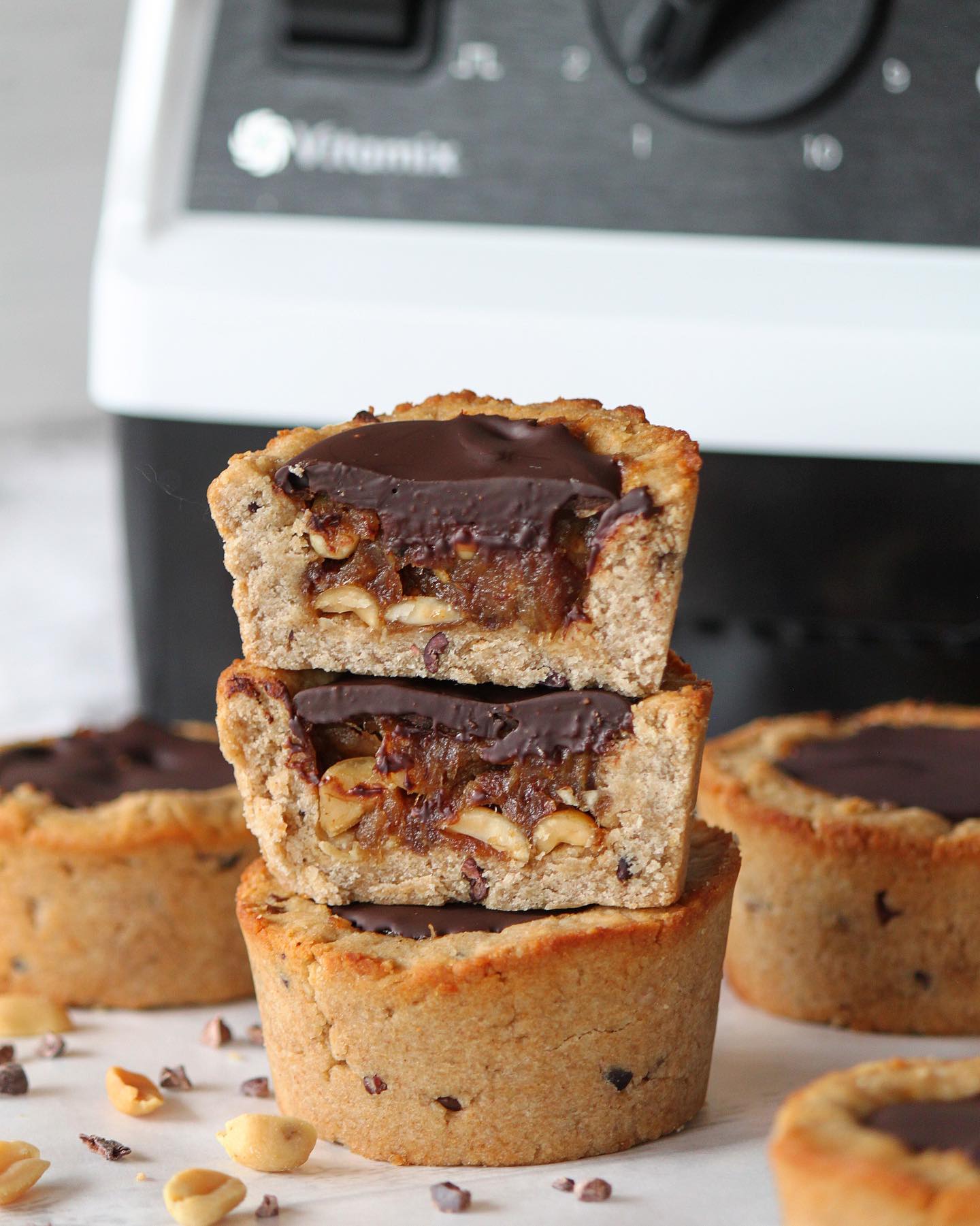 Decadent Snickers Cookie Cups