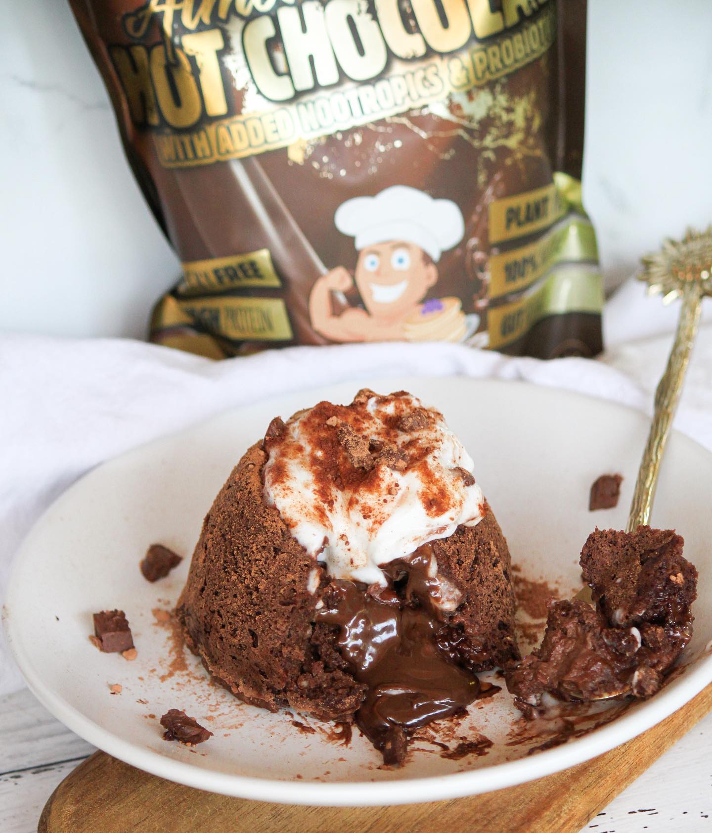 Single Serve Hot Chocolate Lava Cake Recipe 🍫