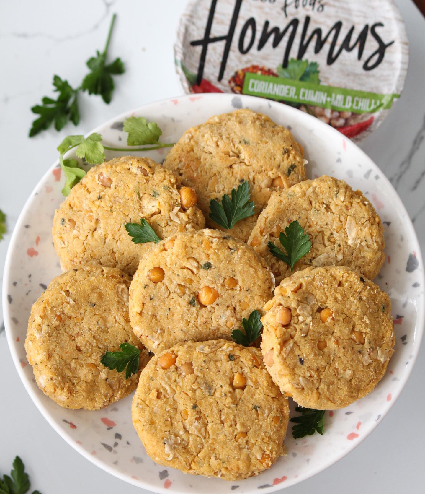 3-Ingredient Falafels with Flavored Hommus