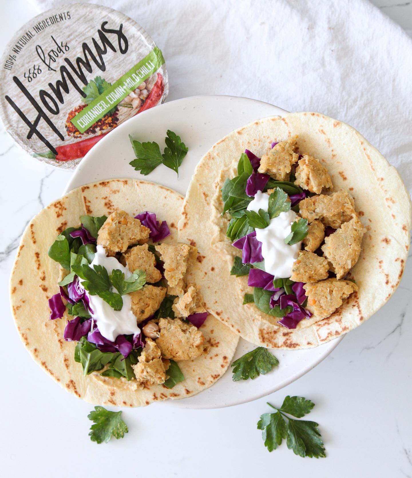 3-Ingredient Falafels with Flavored Hommus