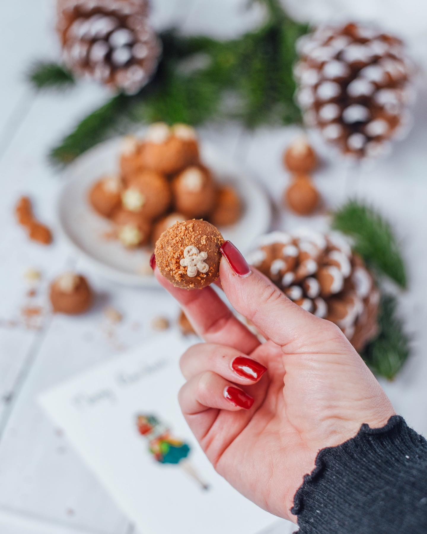 Biscoff Truffles with Marzipan