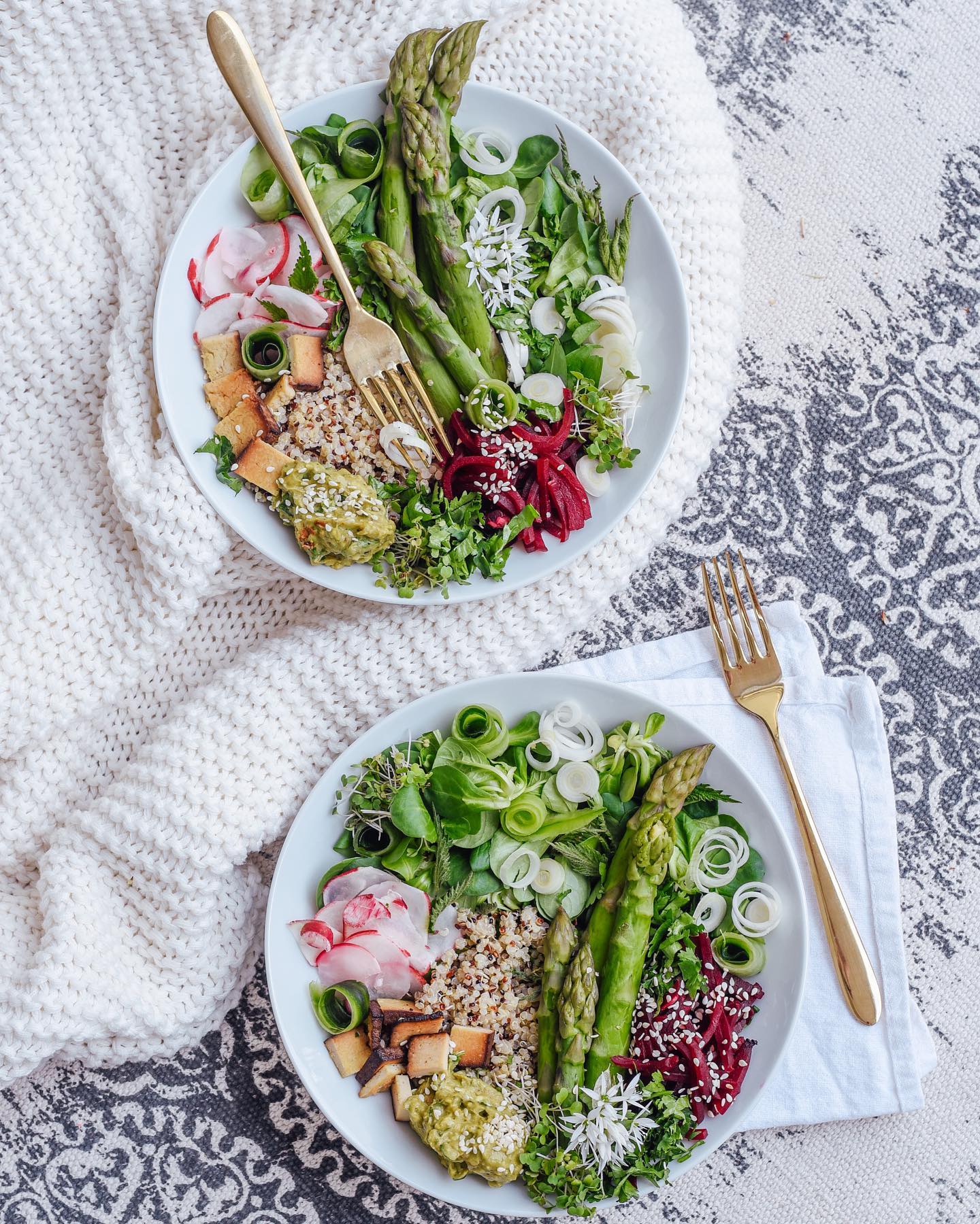 Asparagus Quinoa Bowl with Tofu
