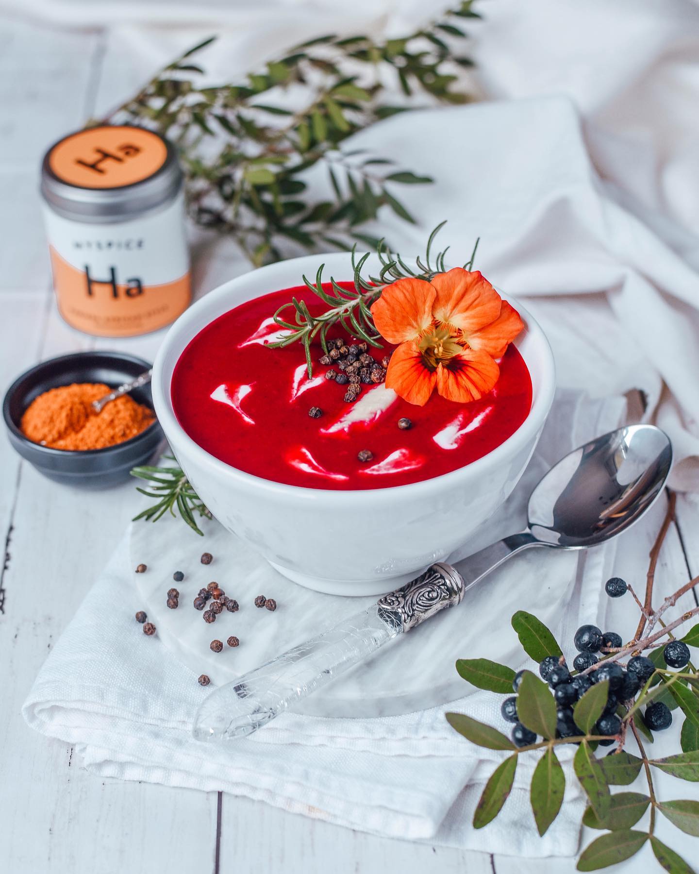 Harissa-Infused Beet Soup