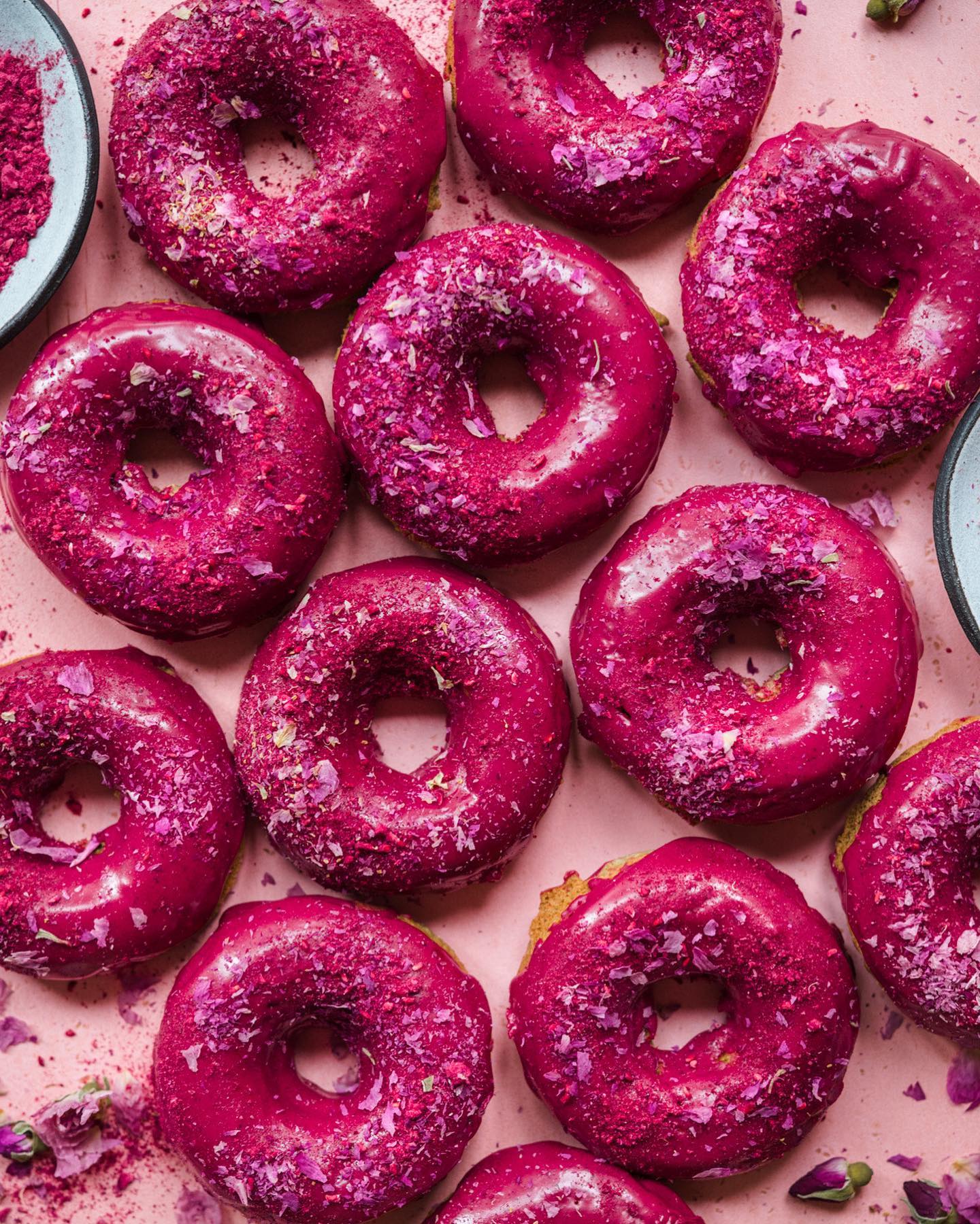 Vegan Gluten-Free Beet Donuts