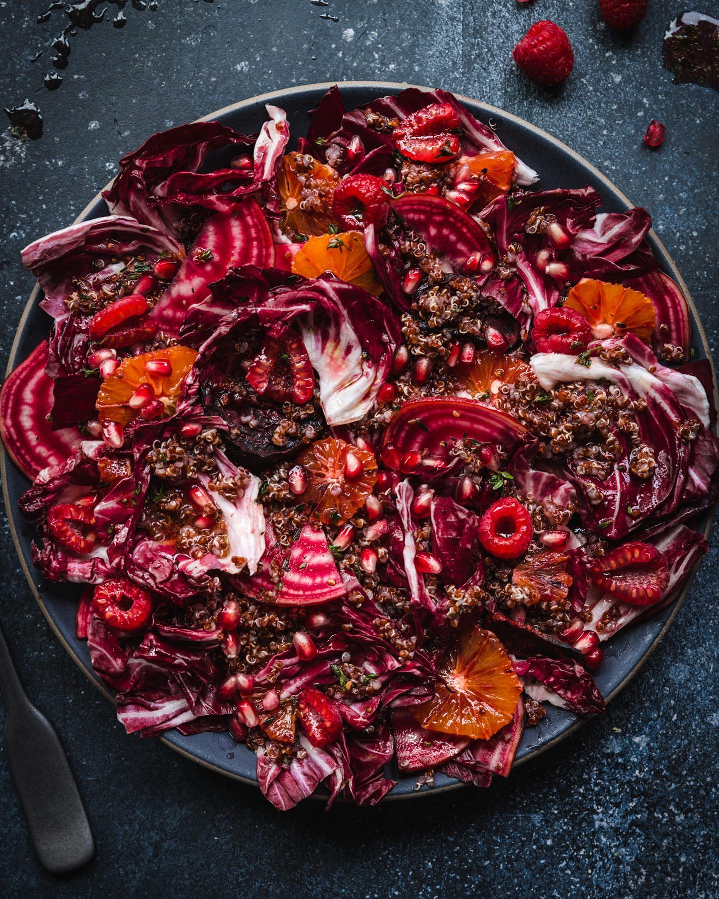 All-Red Salad with Blood Orange Vinaigrette