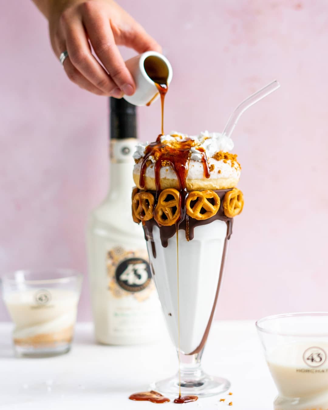 Vegan Salted Caramel Chocolate Freakshake