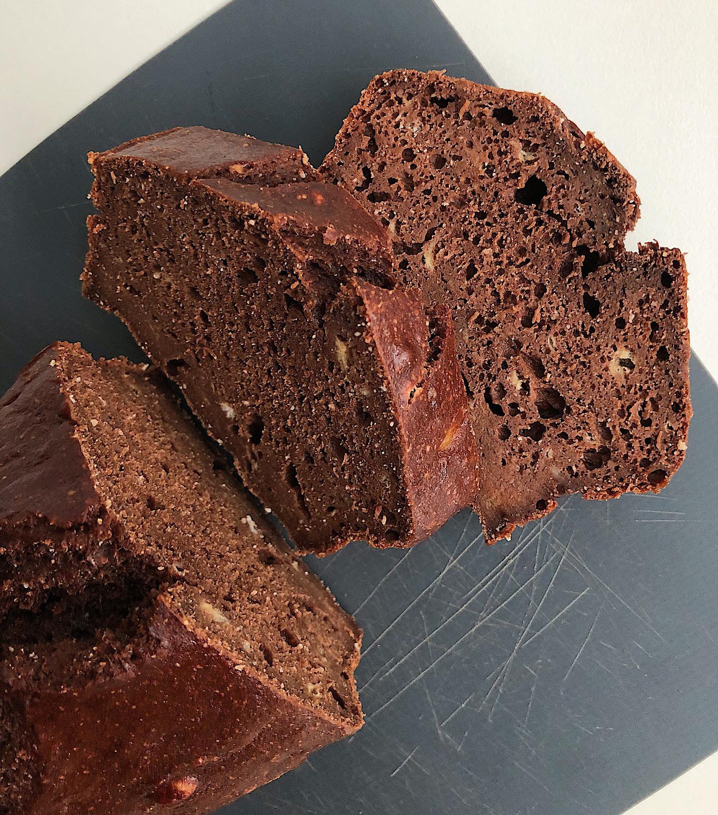 Fudgy Banana Cacao Bread