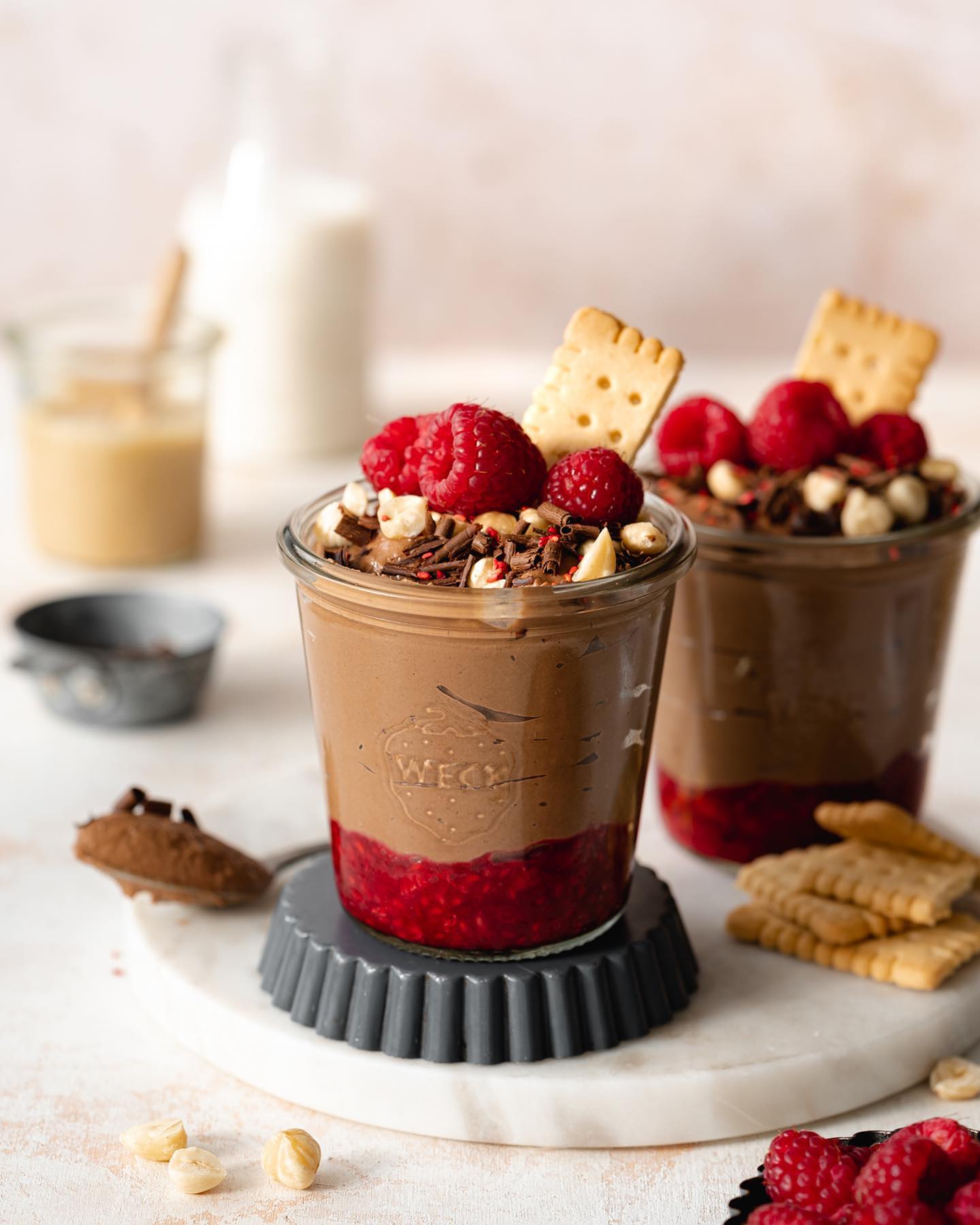 Vegan Hazelnut Chocolate Protein Mousse