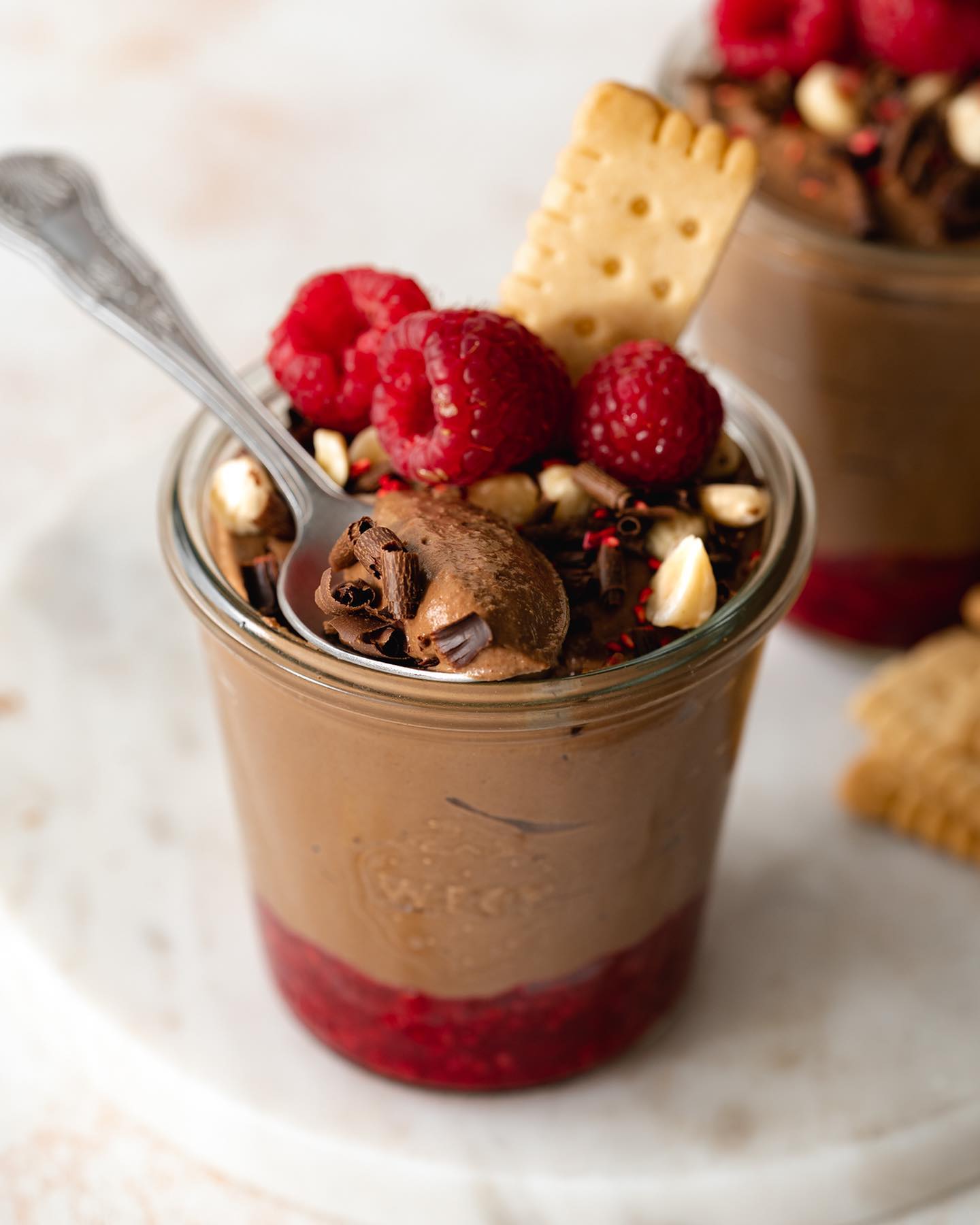 Vegan Hazelnut Chocolate Protein Mousse