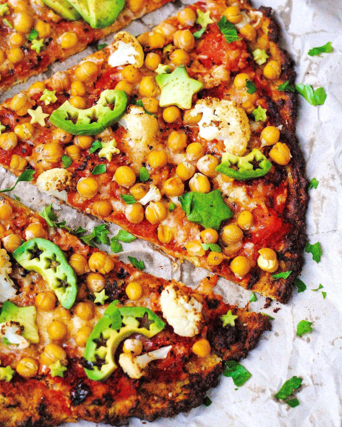 Gluten-Free & Vegan Chickpea-Zucchini Pizza Crust