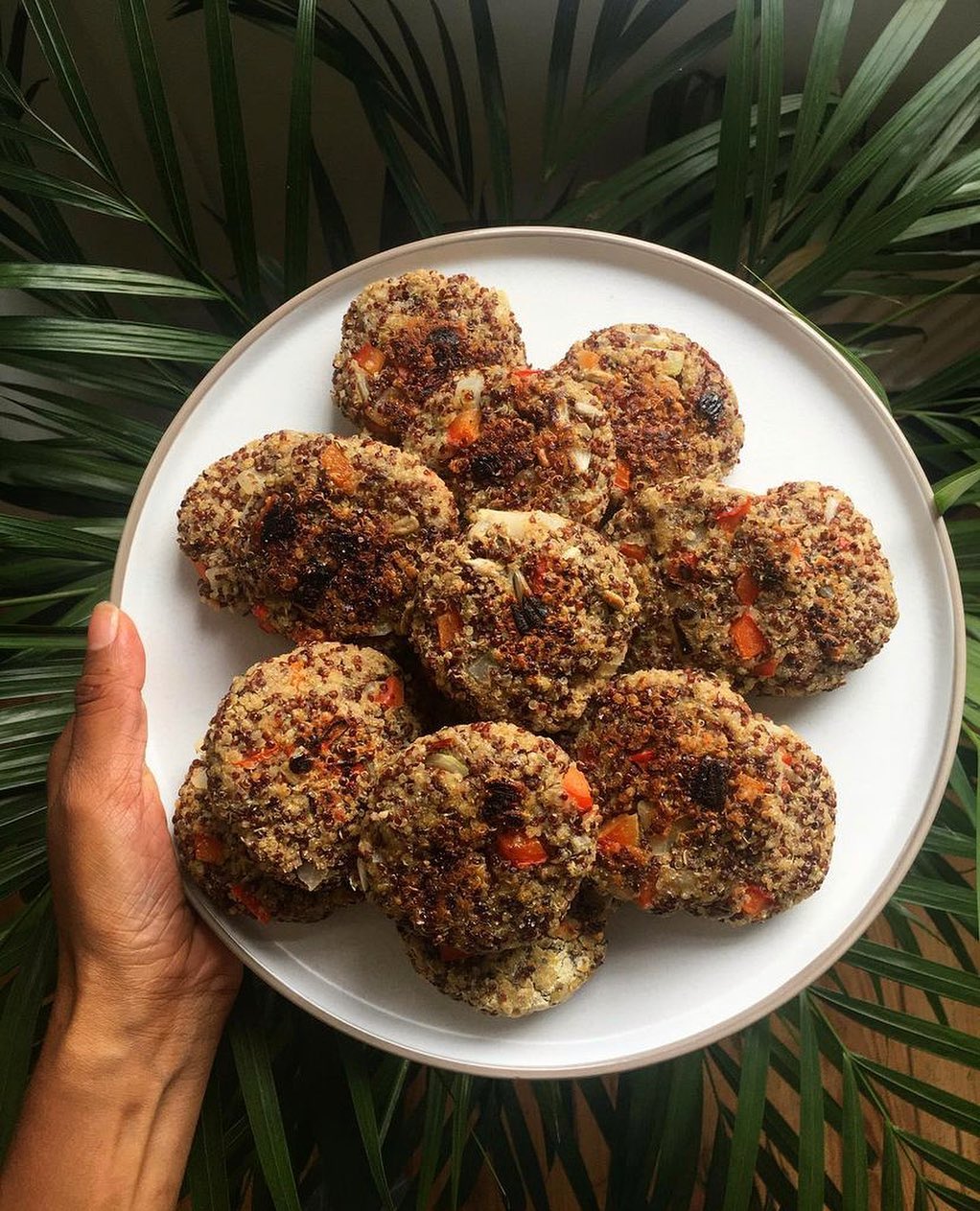 Crispy Alkaline Vegan Quinoa Fritters