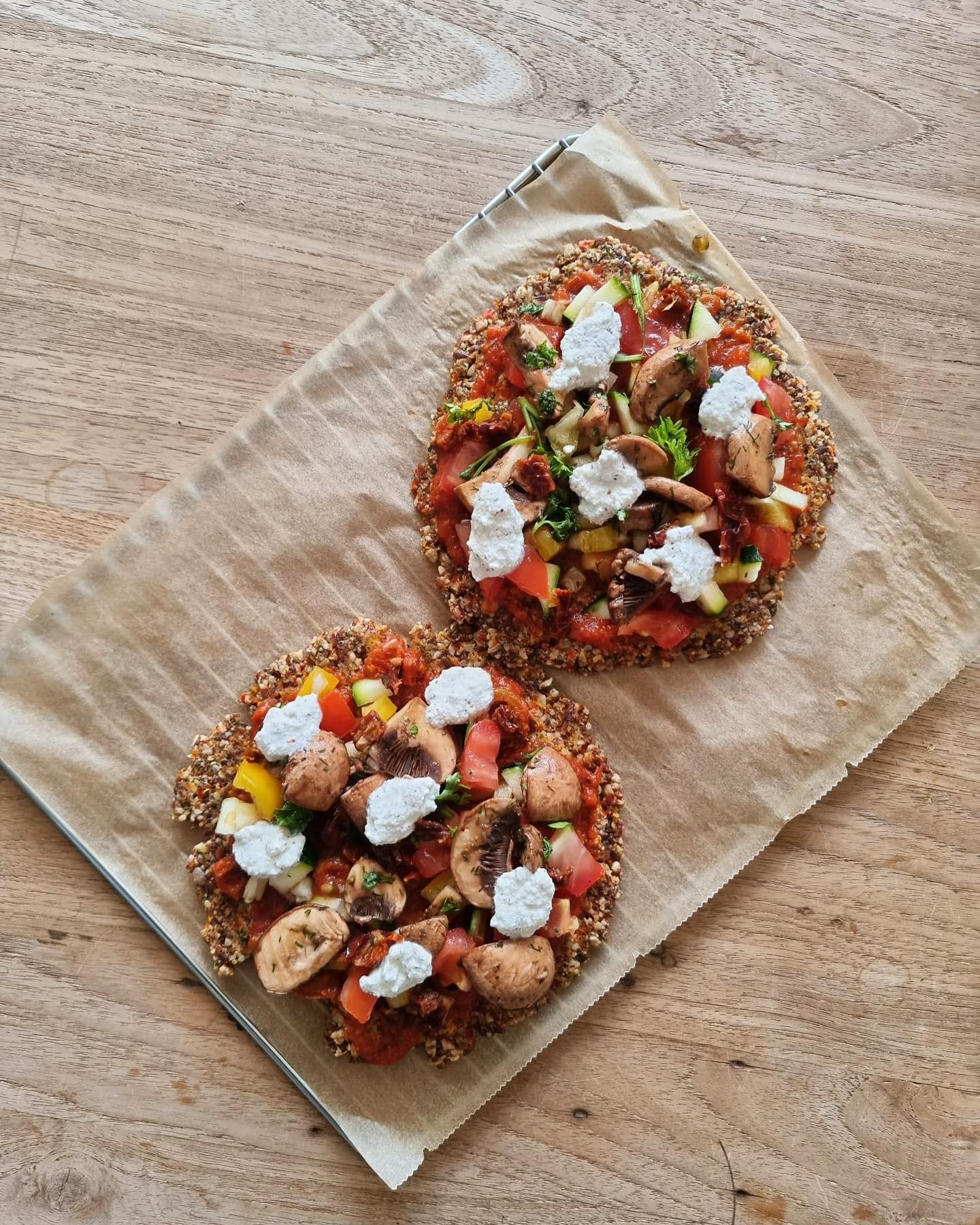 Raw Vegan Pizza with Seed Crust