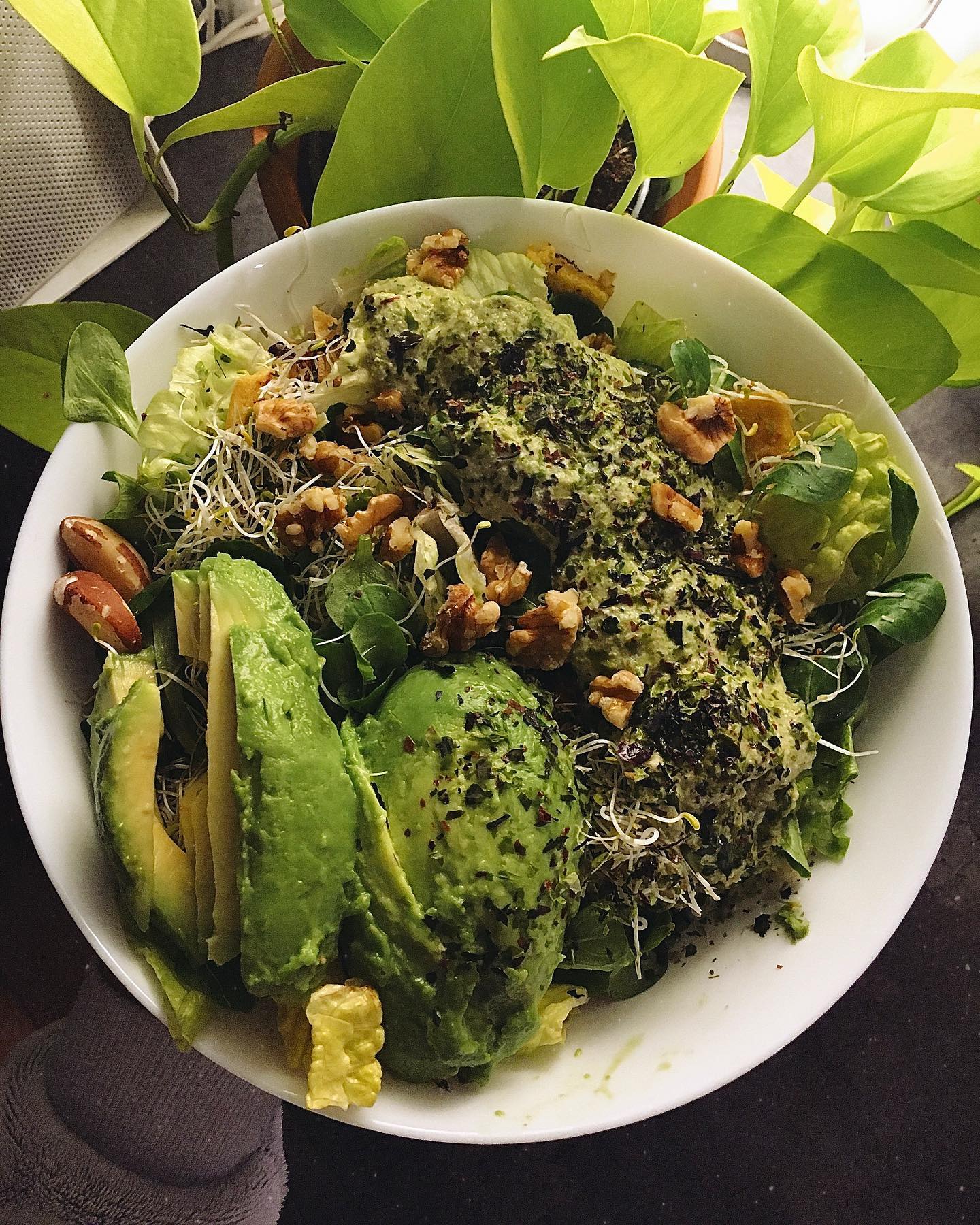 High-Vibe Salad with Seed Dressing