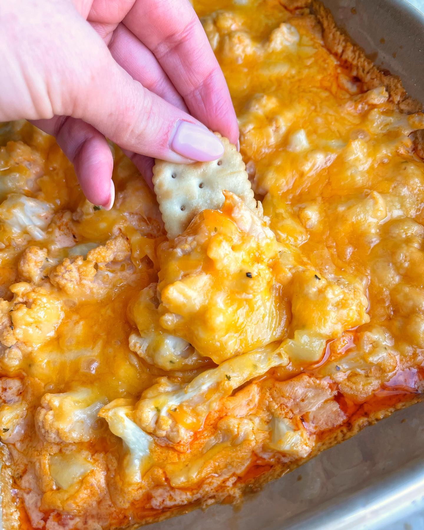 Creamy Buffalo Cauliflower Dip