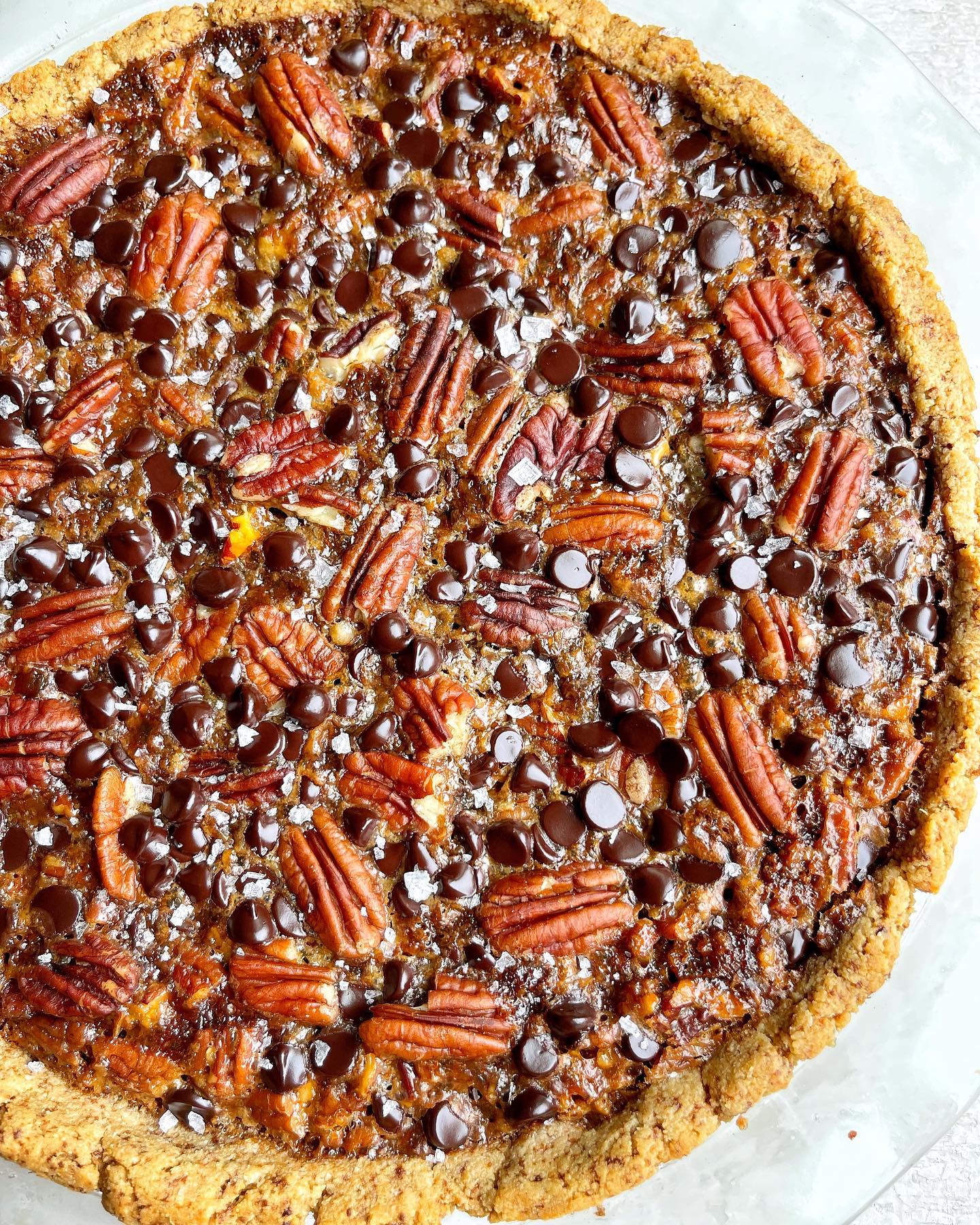 Salted Chocolate Pecan Pie