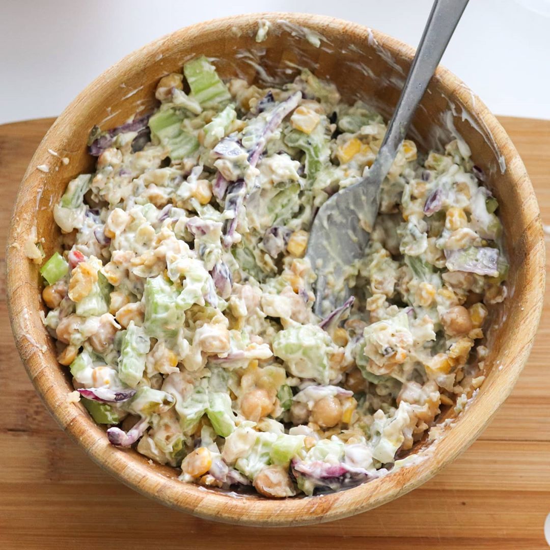 Vegan Chickpea Tuna Salad with Optional Add-Ins