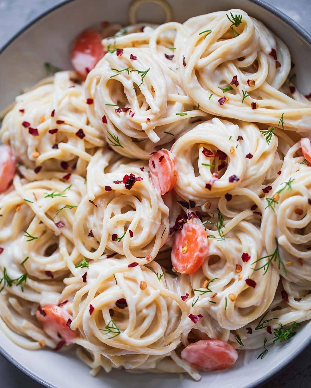 Pasta with Cauliflower Tofu Sauce