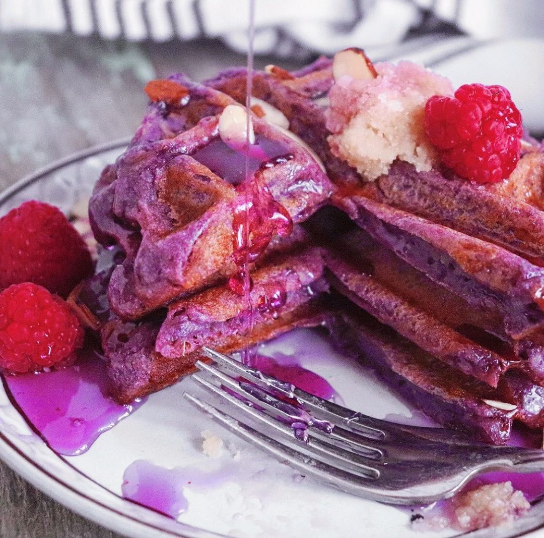 Naturally Purple Waffles