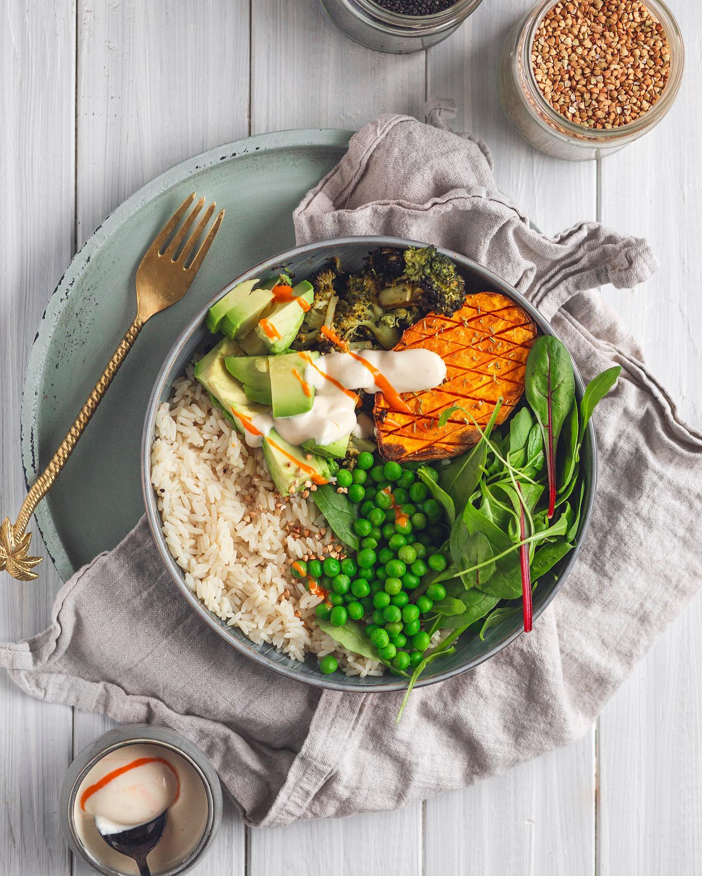 Vegan Buddha Bowl with Tahini Dressing