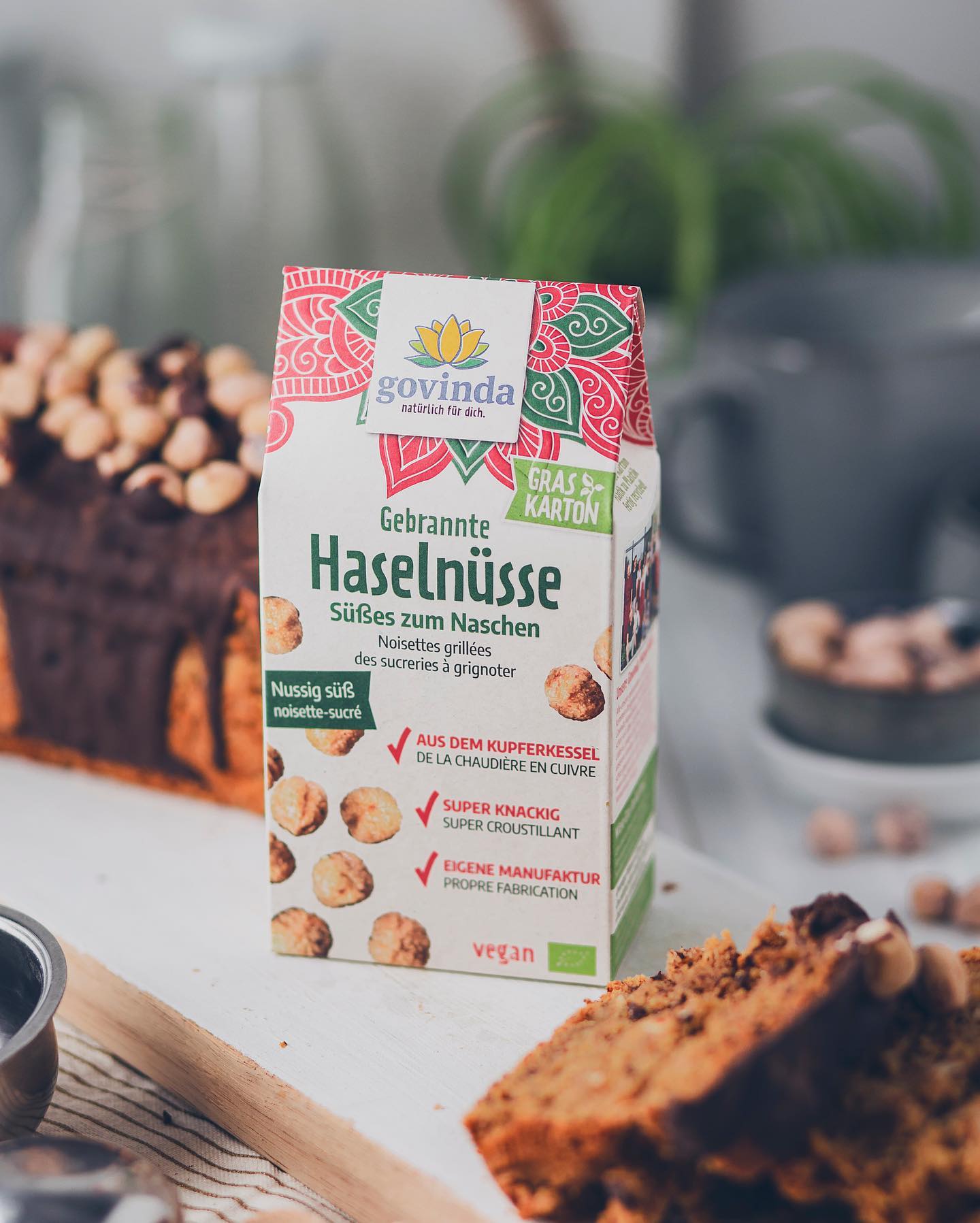 Vegan Hazelnut Celebration Cake