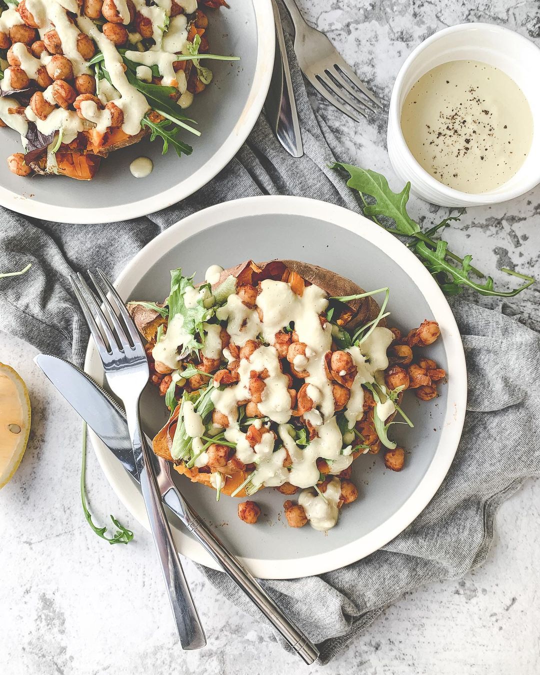 Baked Buddha Sweet Potatoes