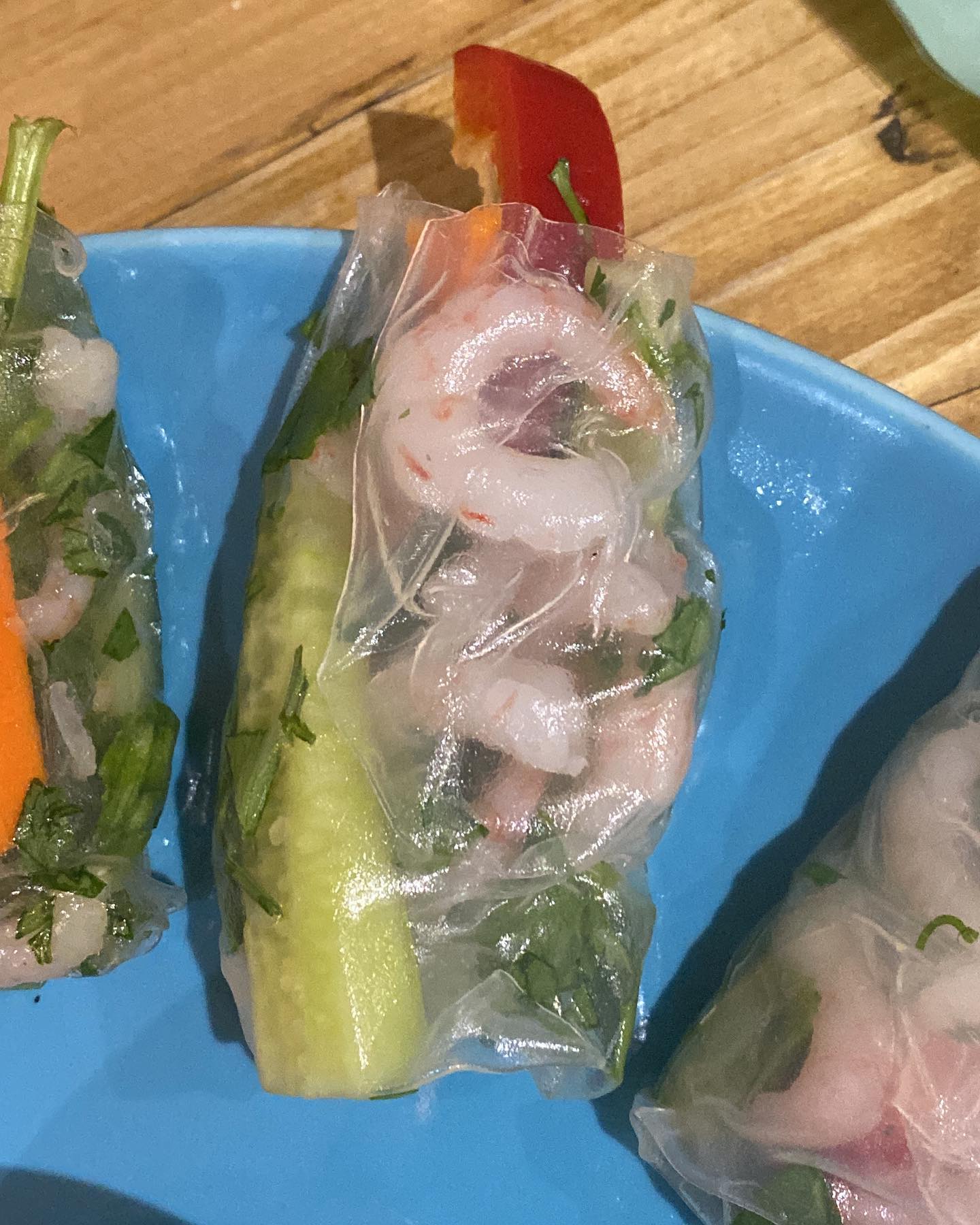 Fresh Summer Rolls with Peanut Sauce