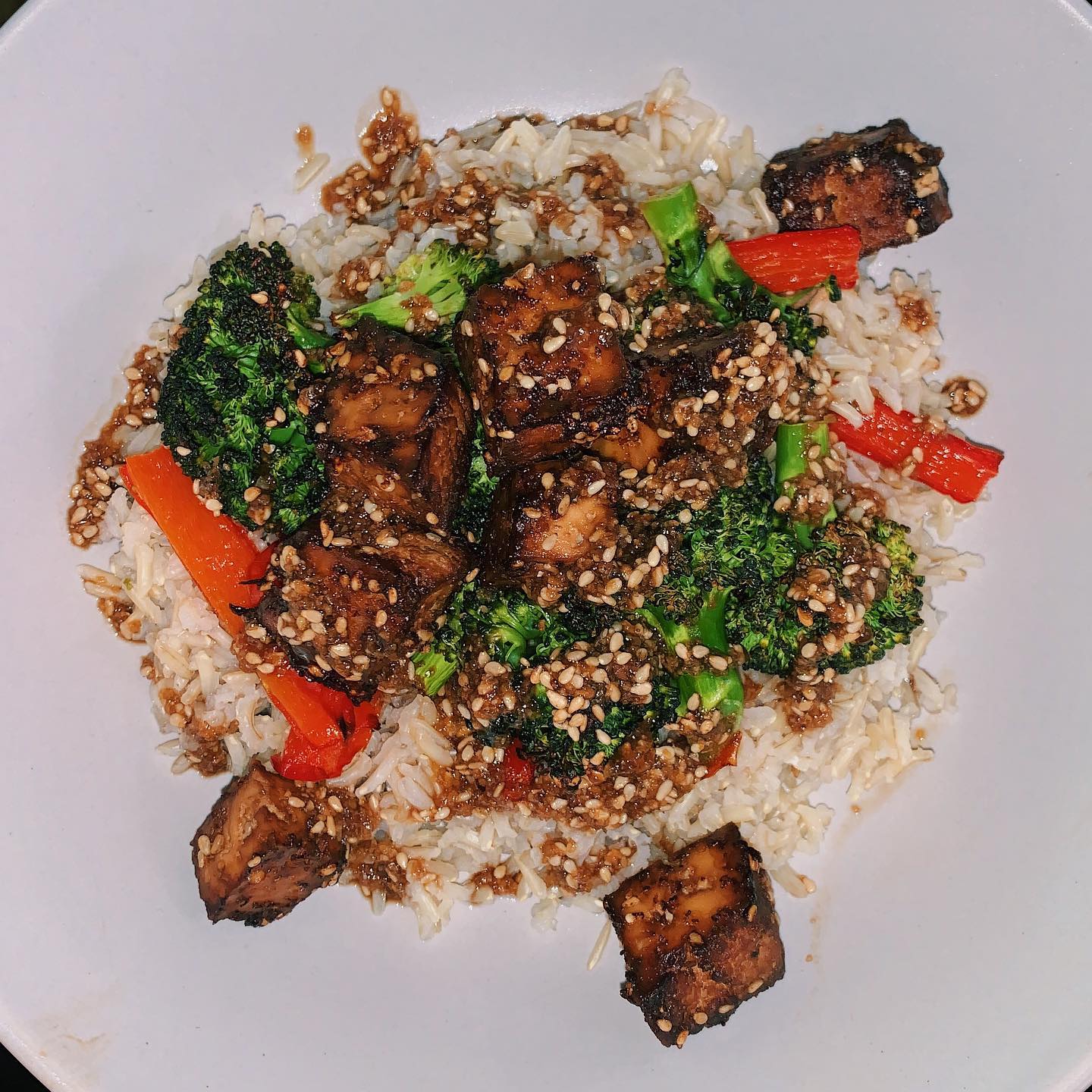 Miso Baked Tofu & Veg with Basmati Rice