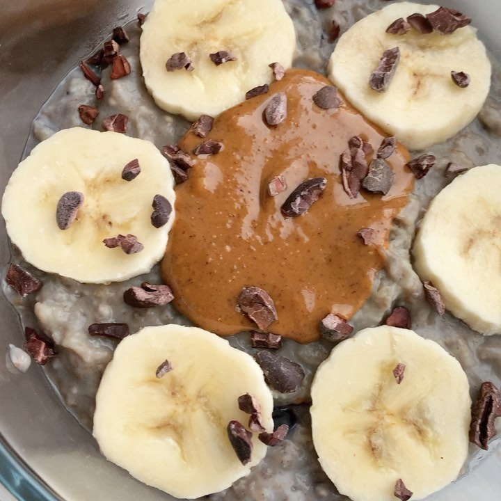 Blueberry Porridge with Salted Caramel Soy Protein