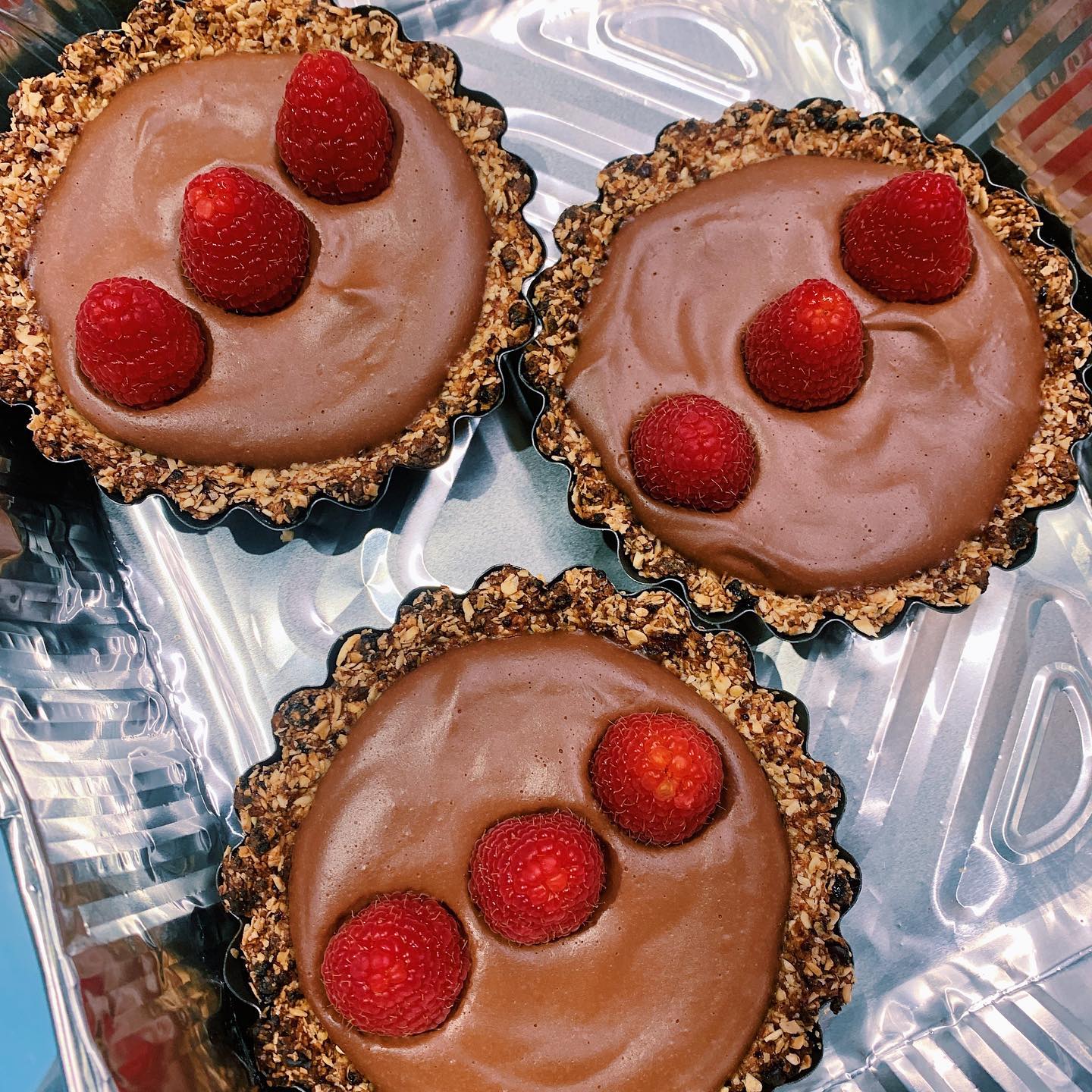 Vegan Chocolate Tarts with Silken Tofu Filling