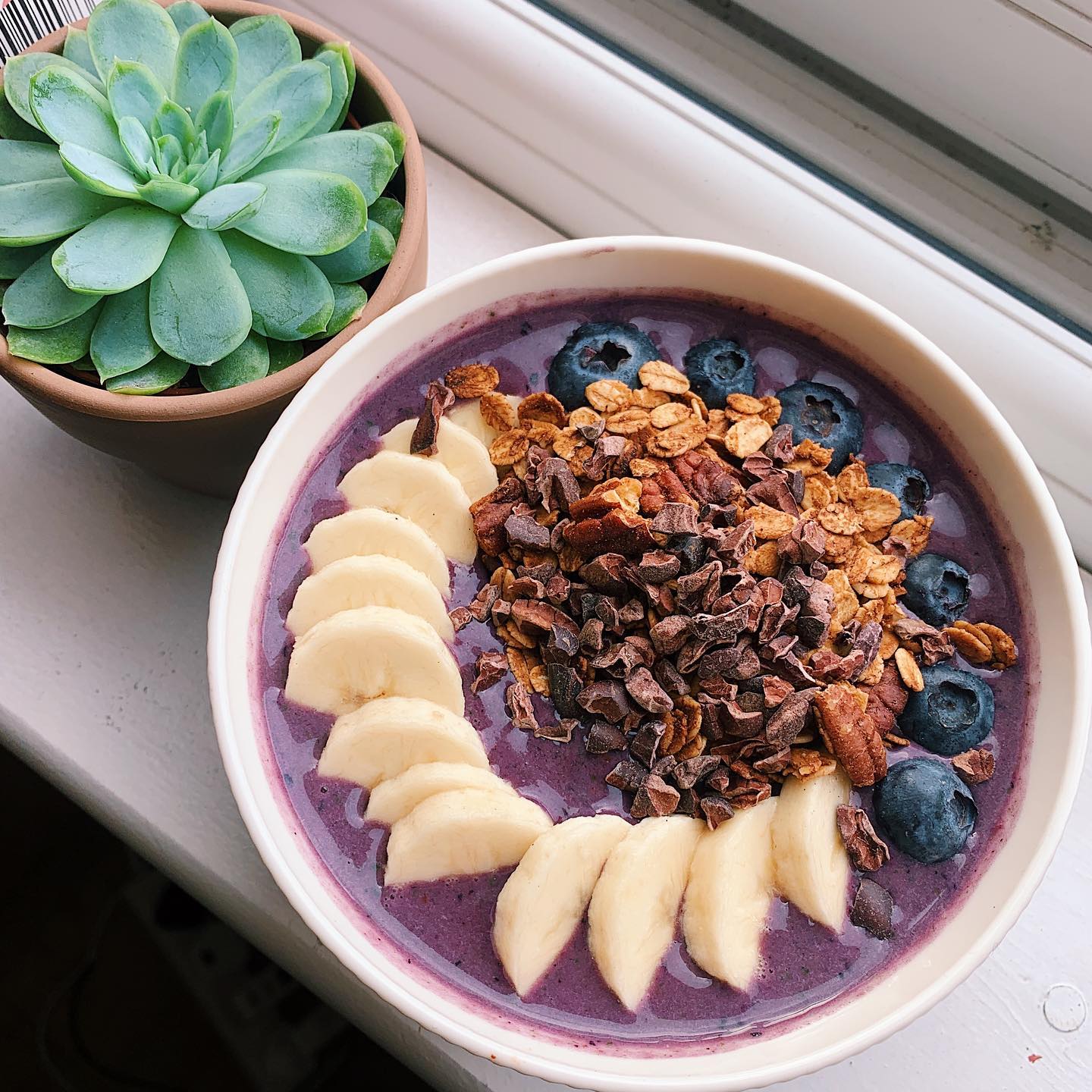 Strawberry & Blueberry Protein Smoothie Bowl