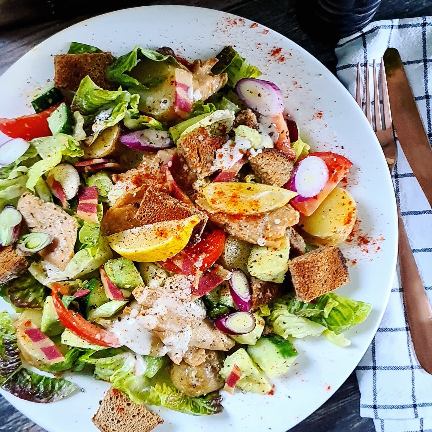 Healthy Vegan Caesar Salad