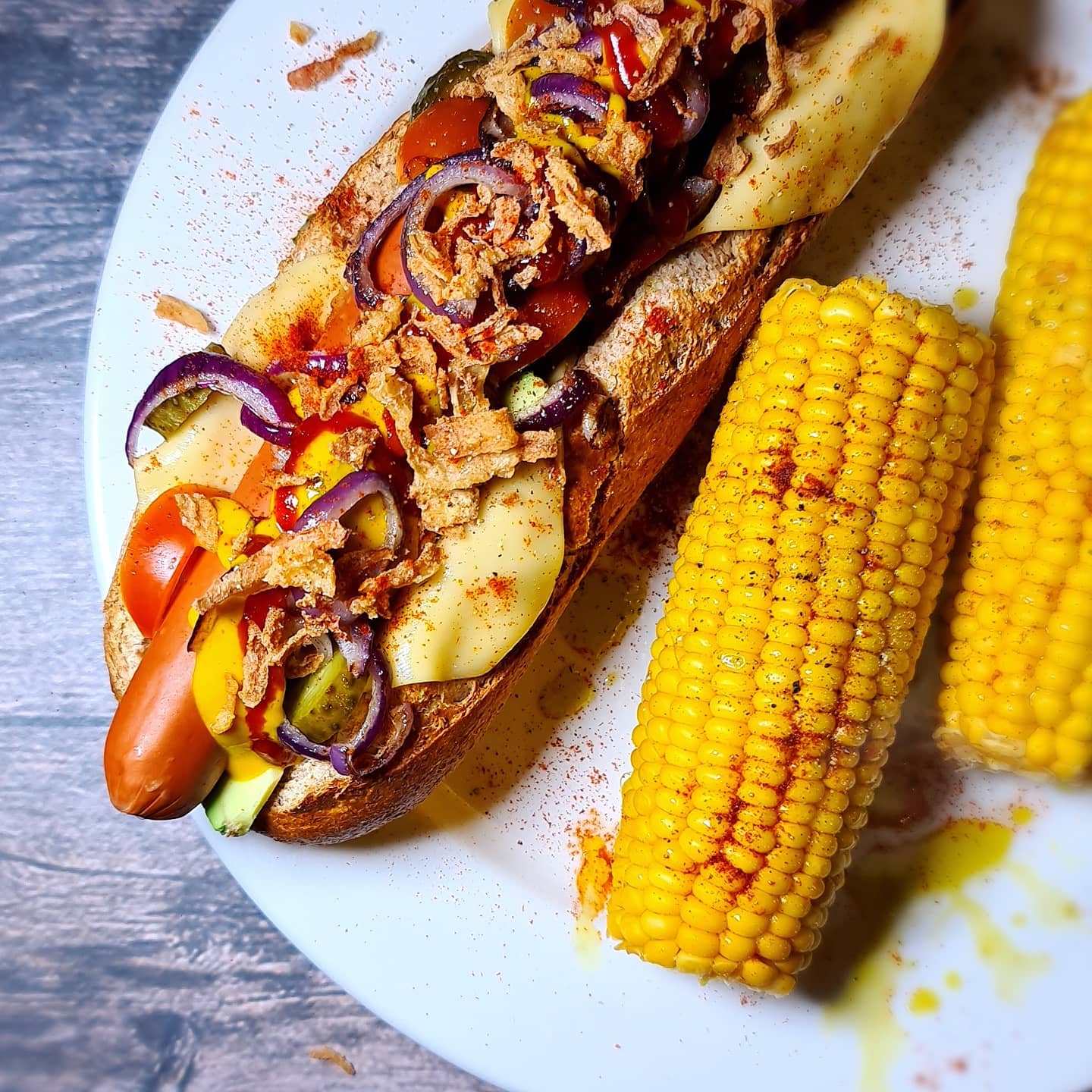 Dirty Dog with Corn on the Cob