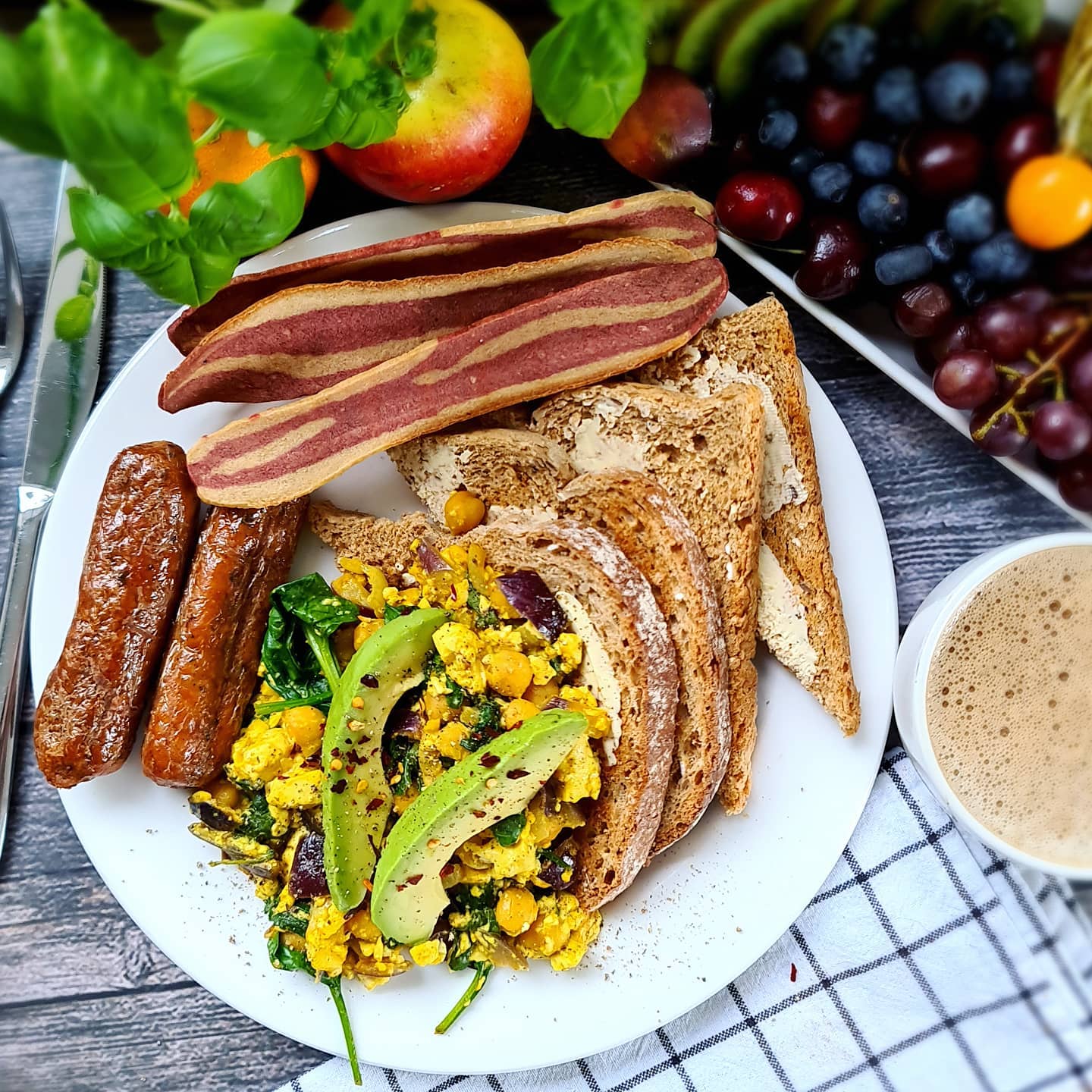 Scrambled Tofu with Chickpeas and Spices