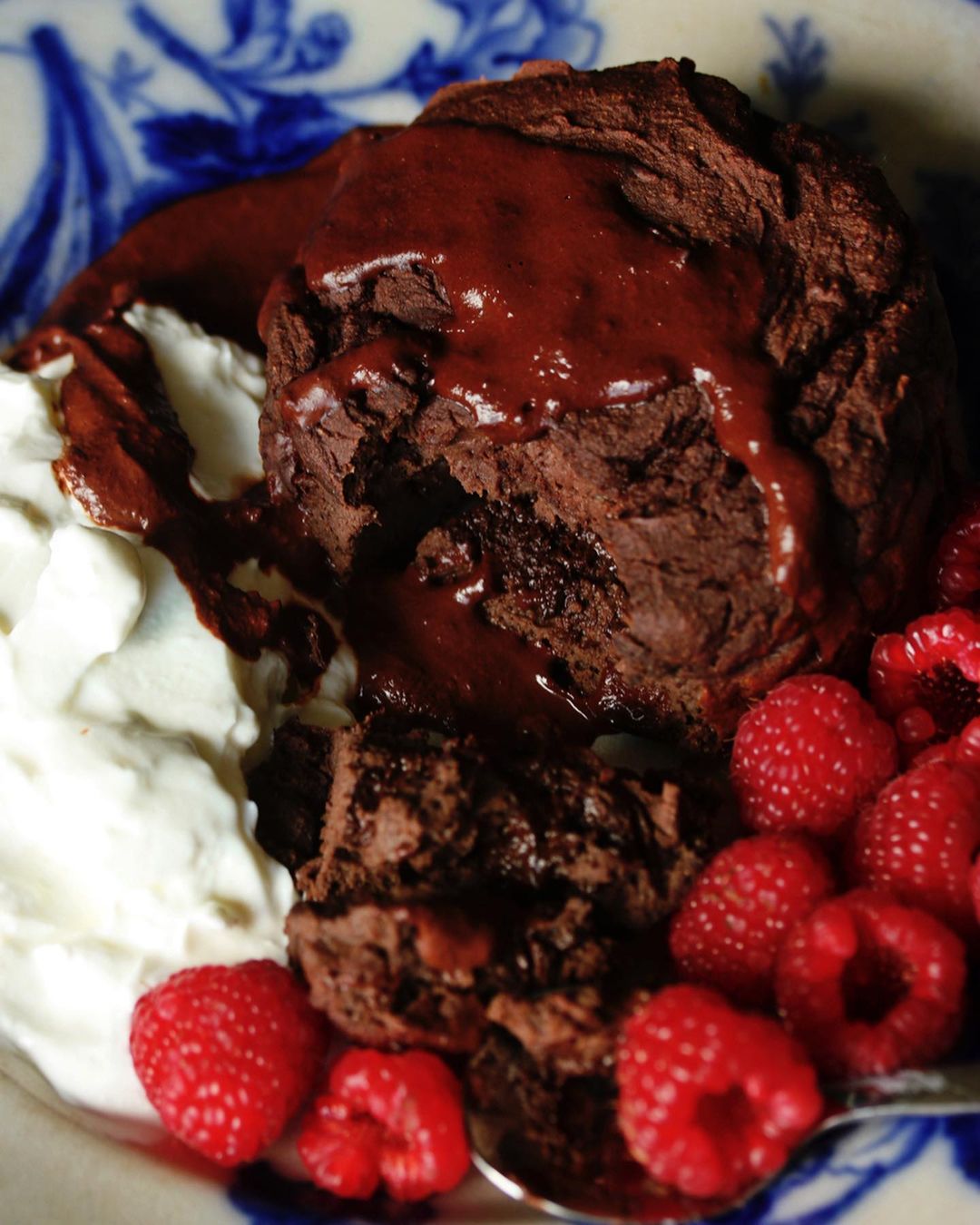 Vegan Protein Chocolate Pudding Cake