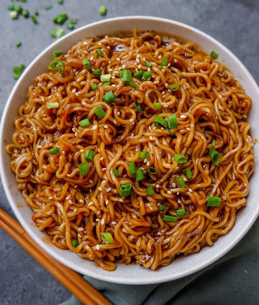 Easy Saucy Ramen Noodles