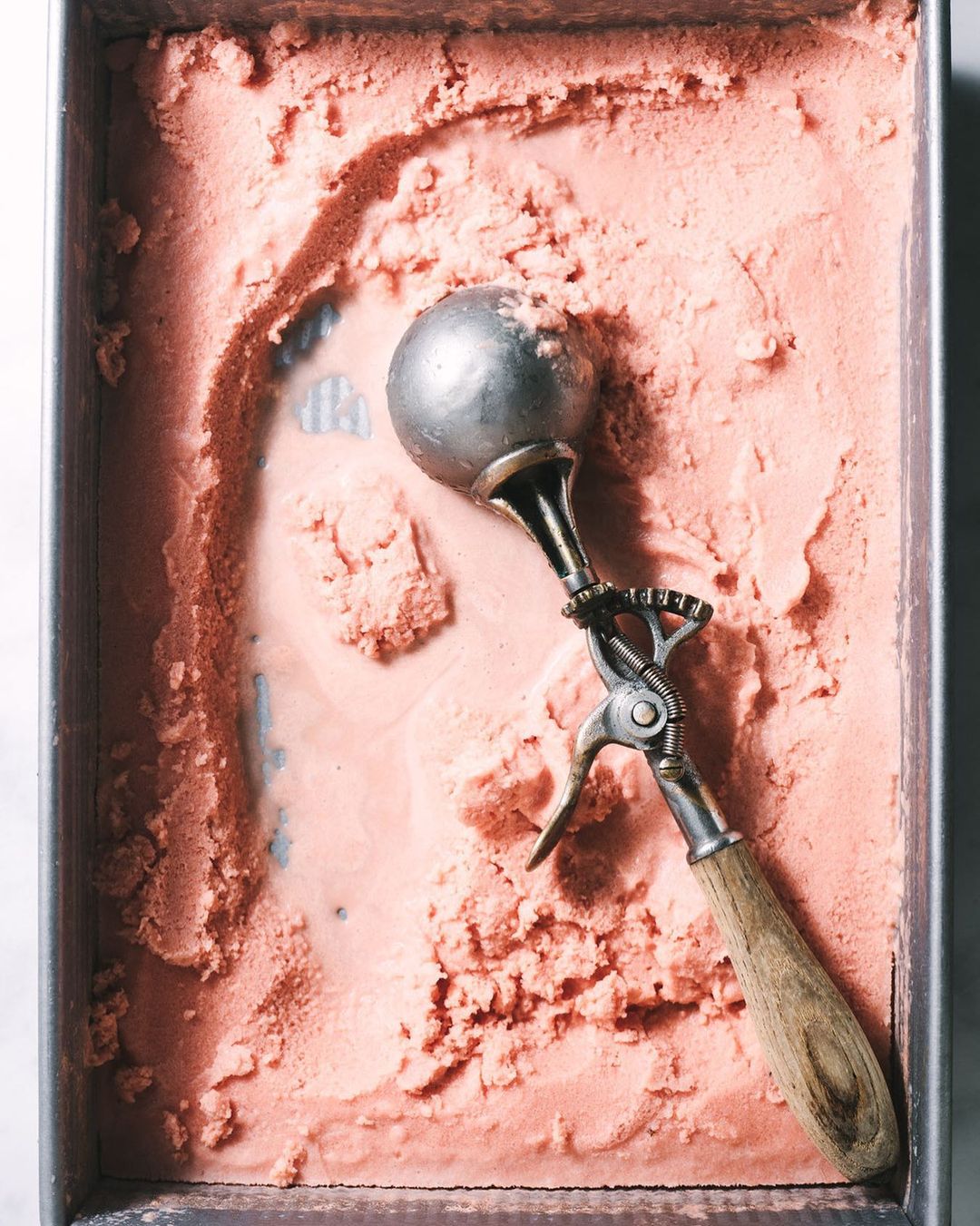 Watermelon Basil Ice Cream