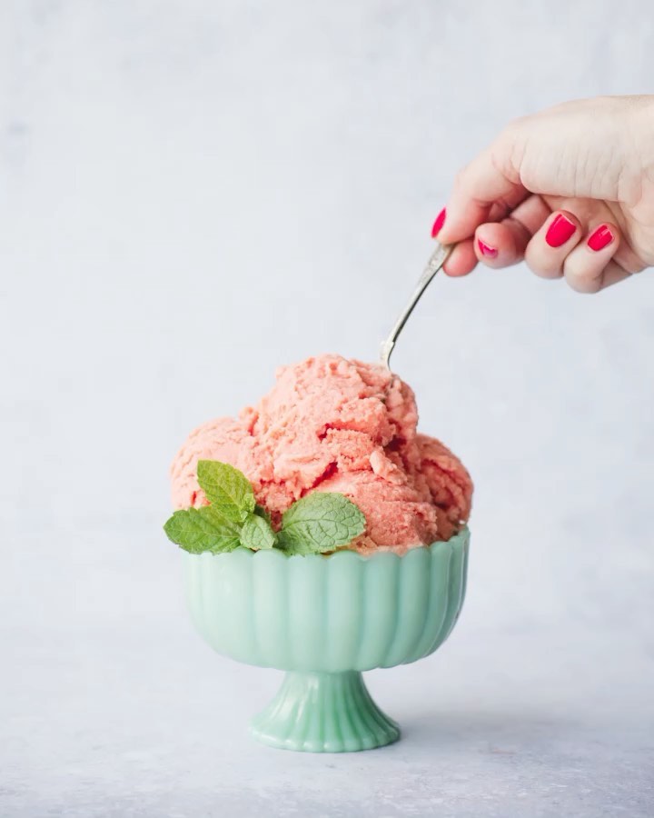 Watermelon Mint Ice Cream