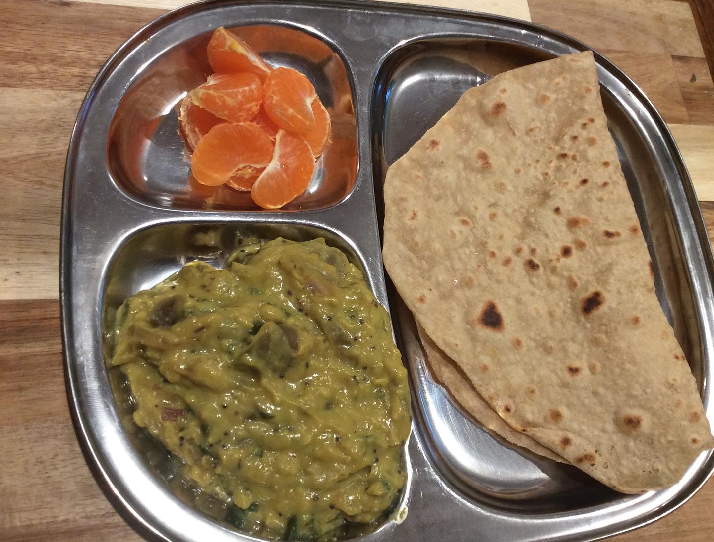 Maharashtrian Zunka with Roti
