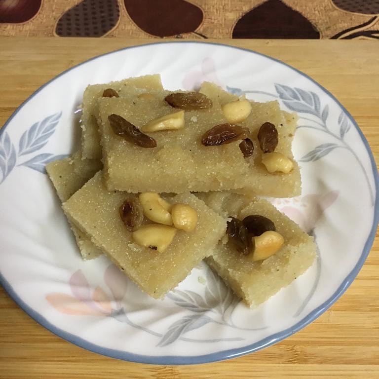 Indian Semolina Halwa Dessert